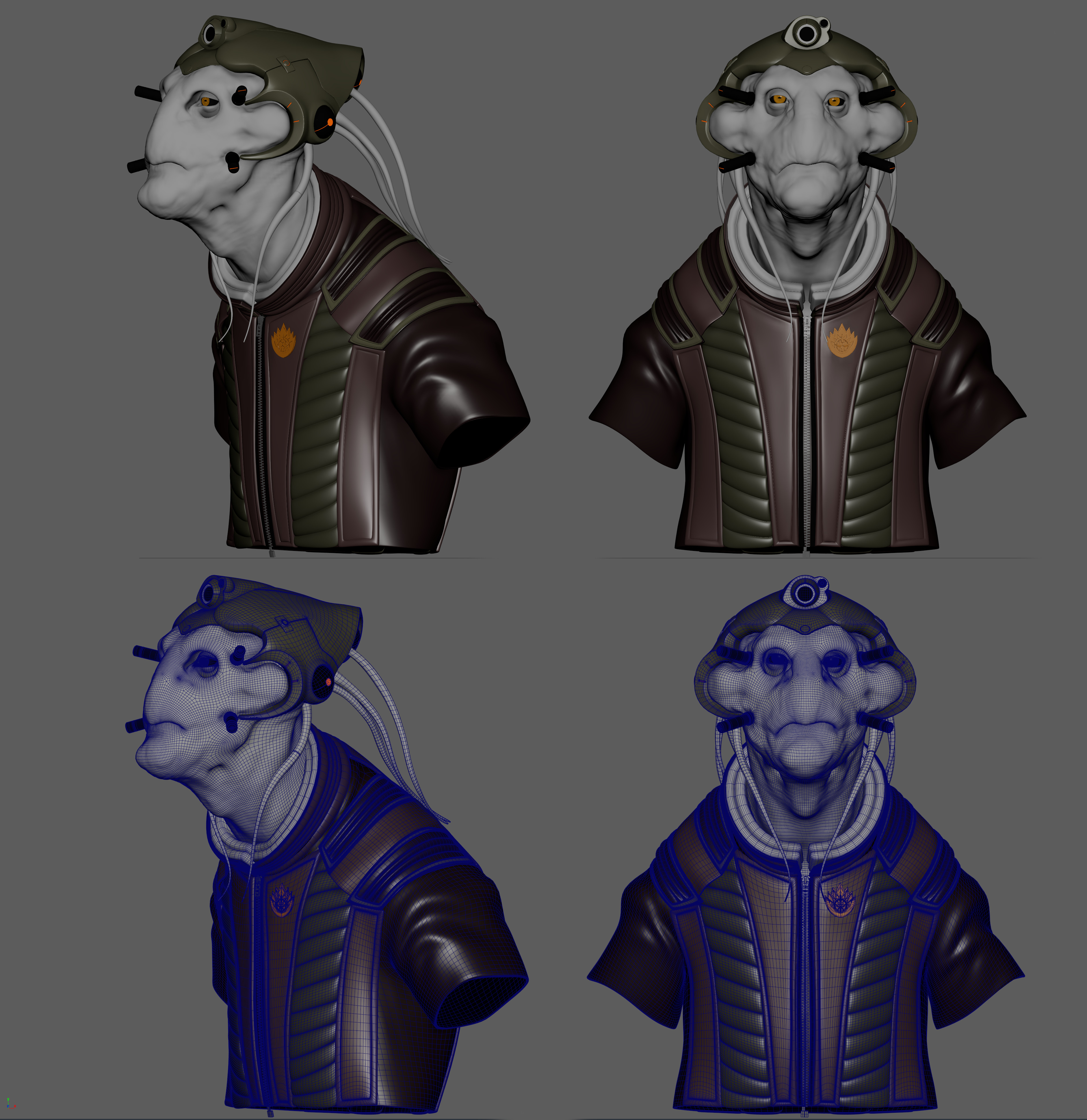 Topology. Head Model by Marcin Klicki