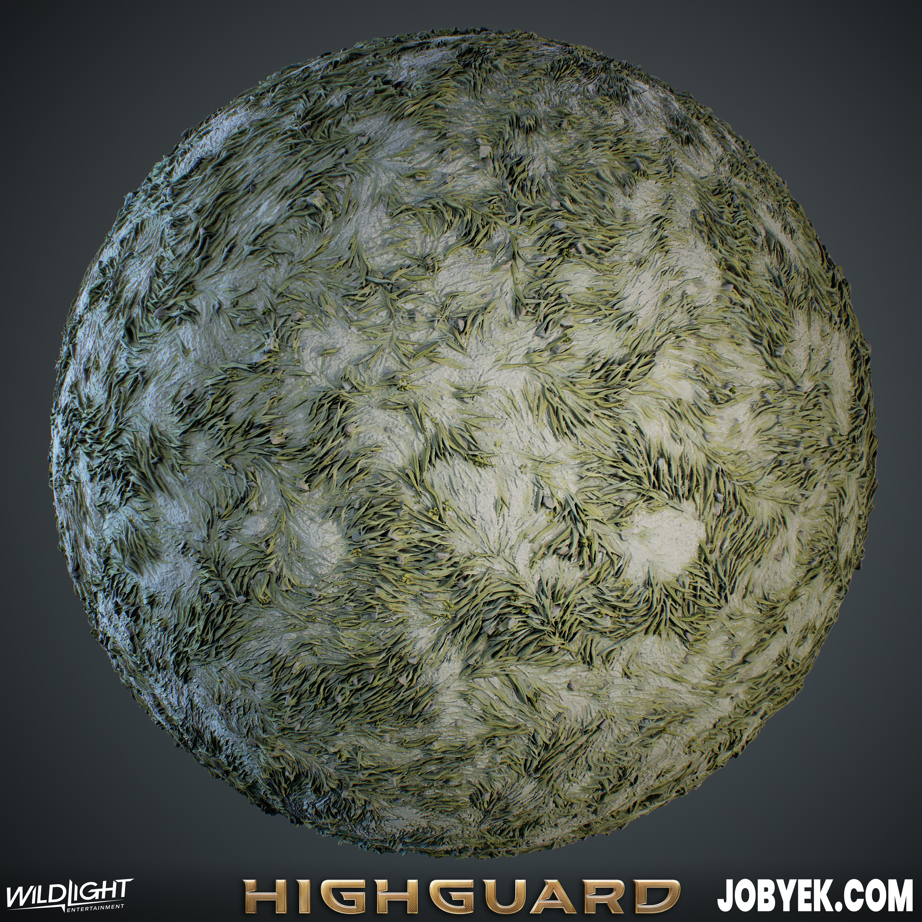 Grassy Sand for the Vesper City map. Grass being blended in is from Jose's Grass Green Generic for Rivermark that established the texturing style for grass in the game.