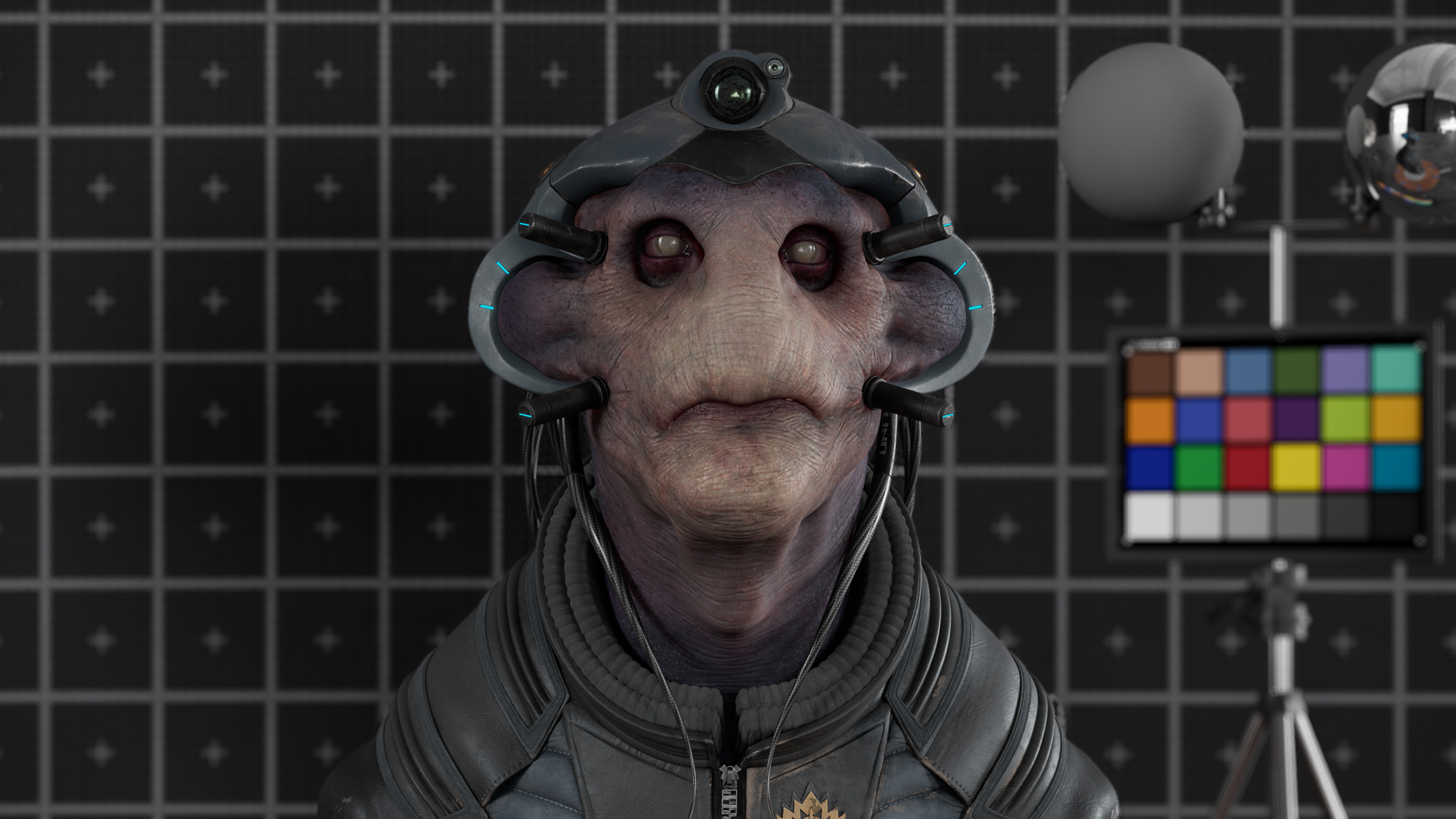 W.I.P responsible for uv's, topology, texture, shading and groom. Head Model by Marcin Klicki