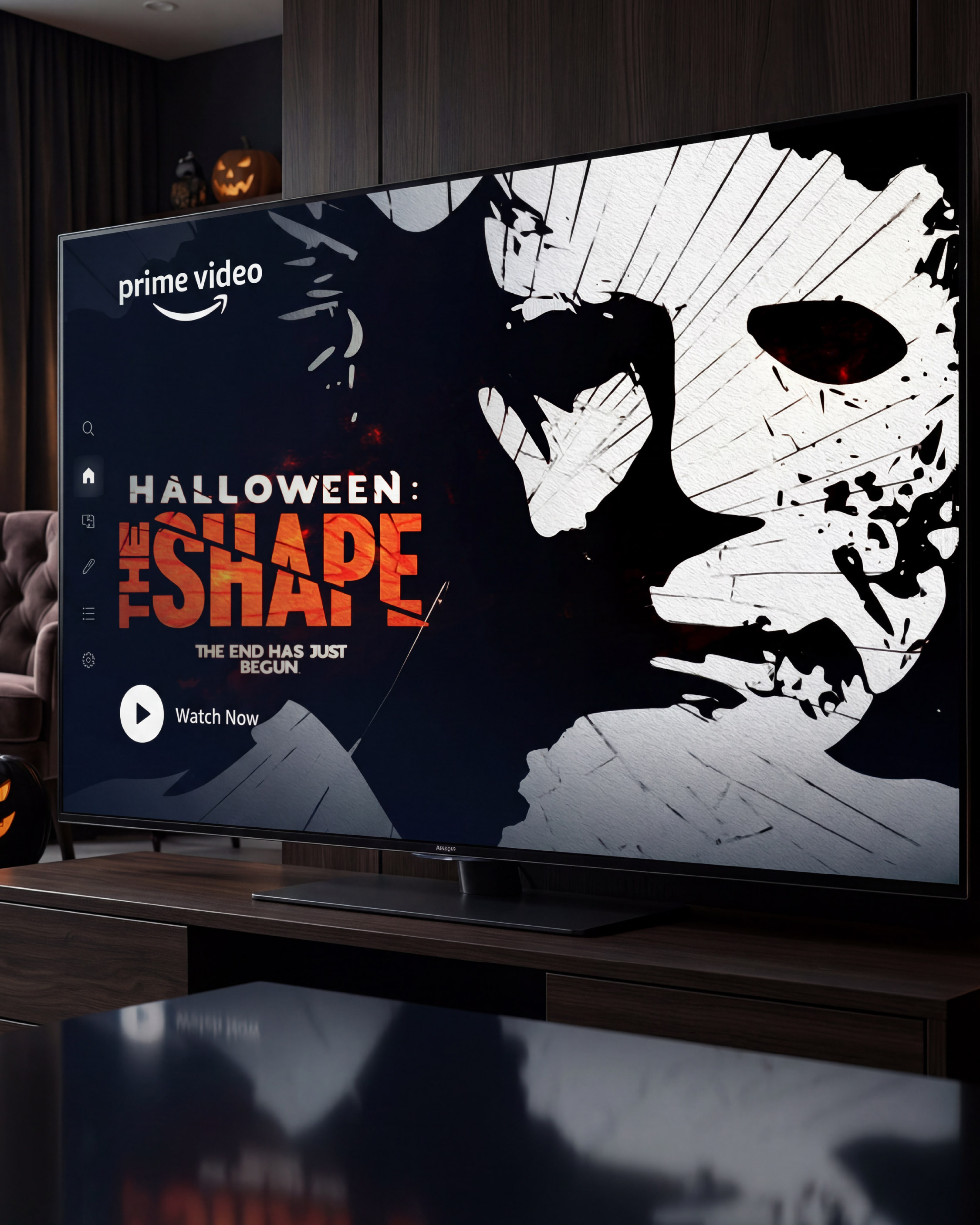 Streaming platform UI mockup demonstrating scalable key art adaptability