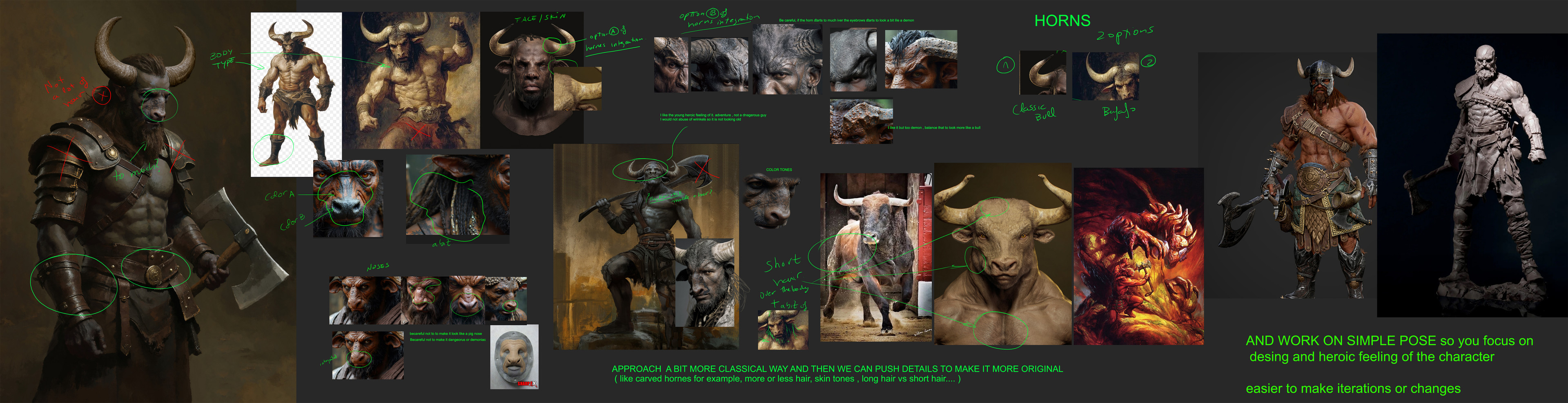 An example of moodboard/feedback round with Ruben