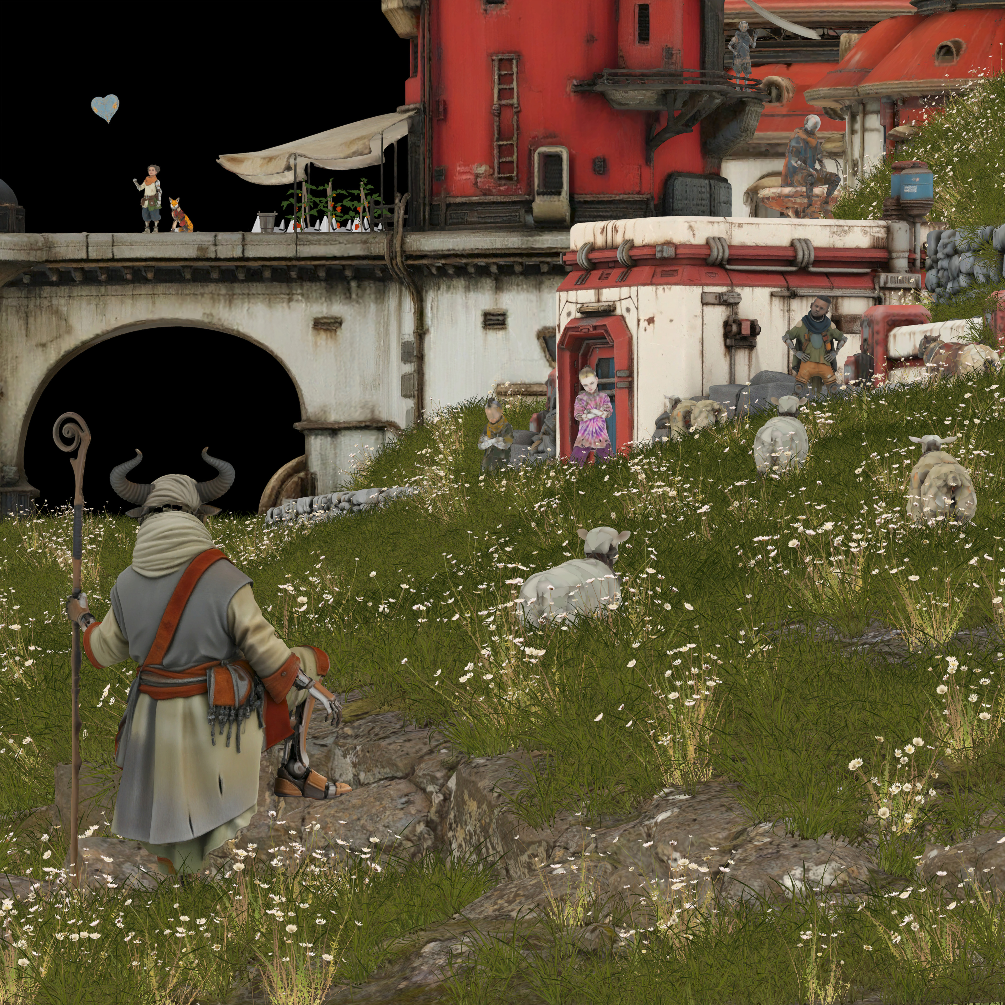 'The Shepherd and The Orphans'
Albedo