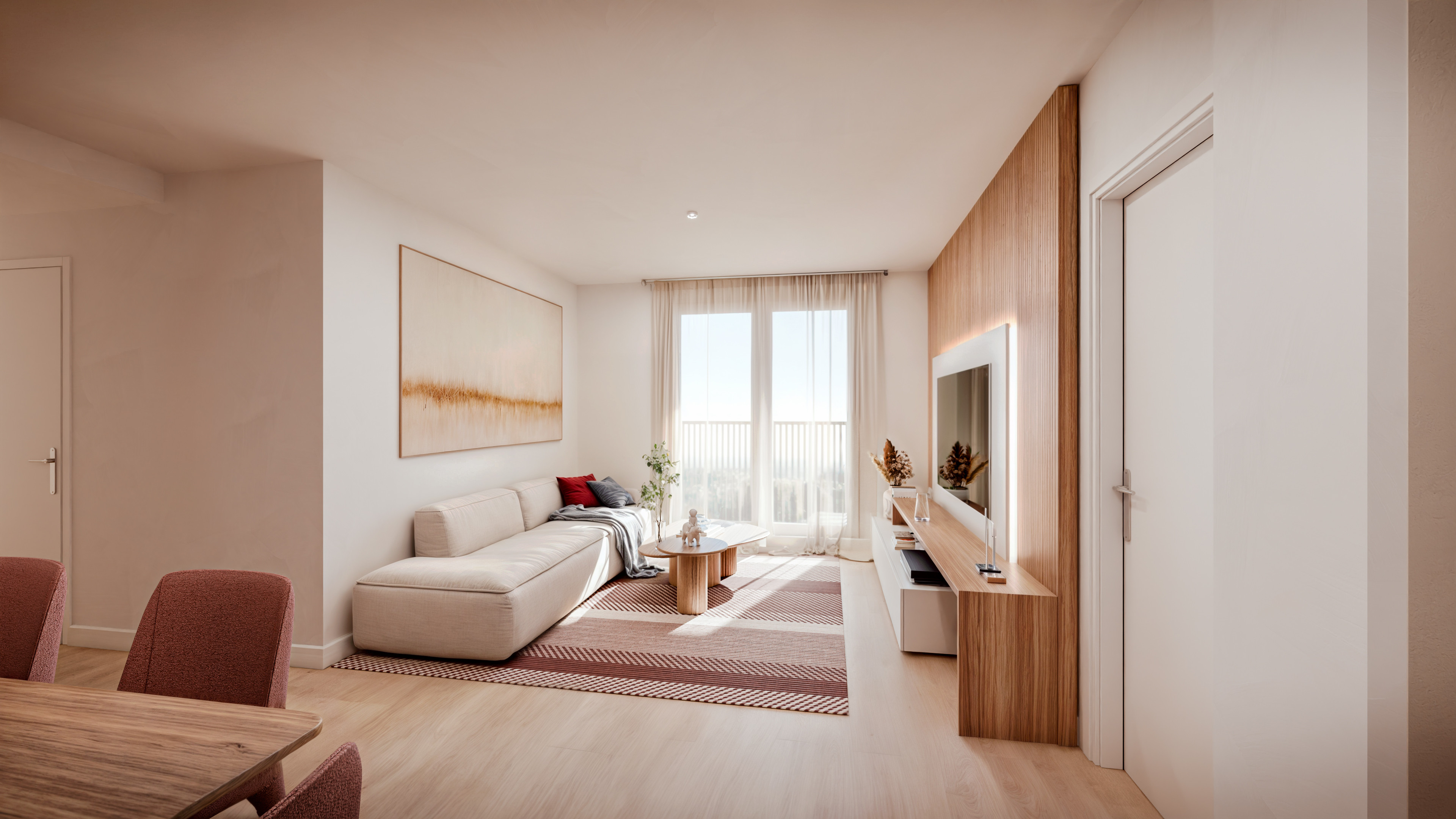 Livingroom/closed kitchen