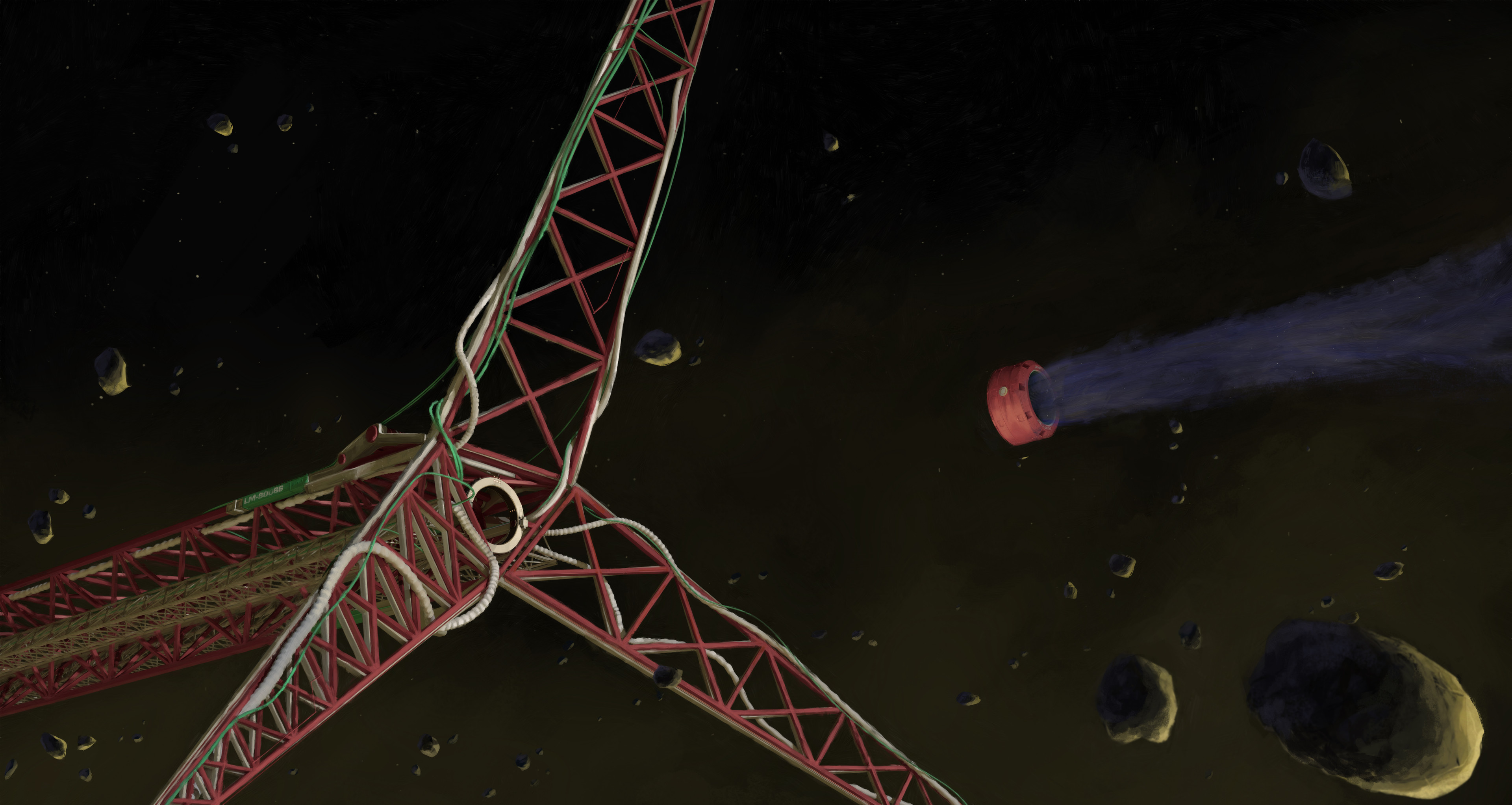 Gravity trap stage separation. 