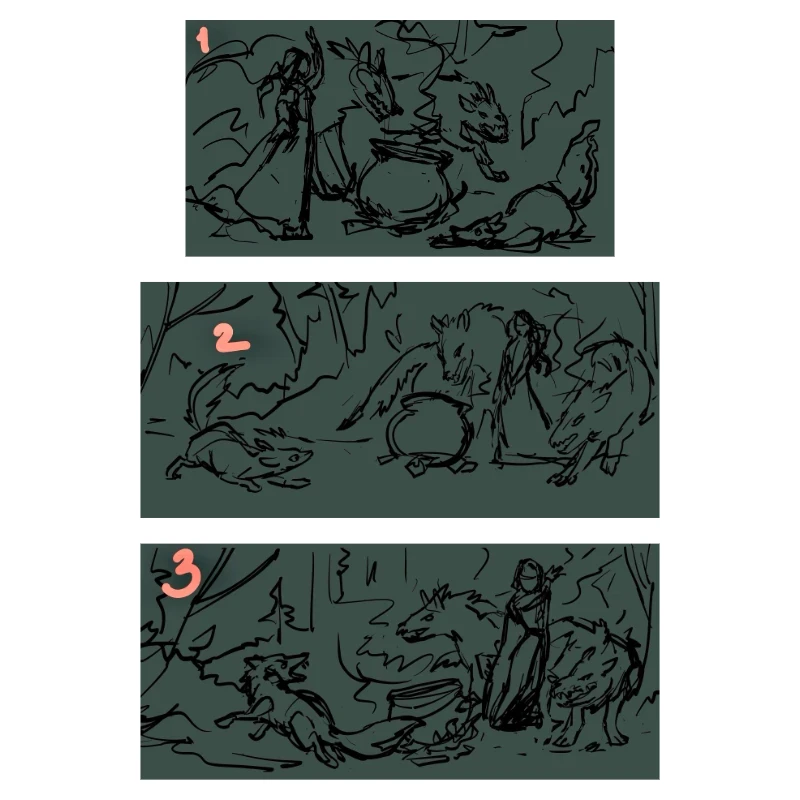 pose sketches