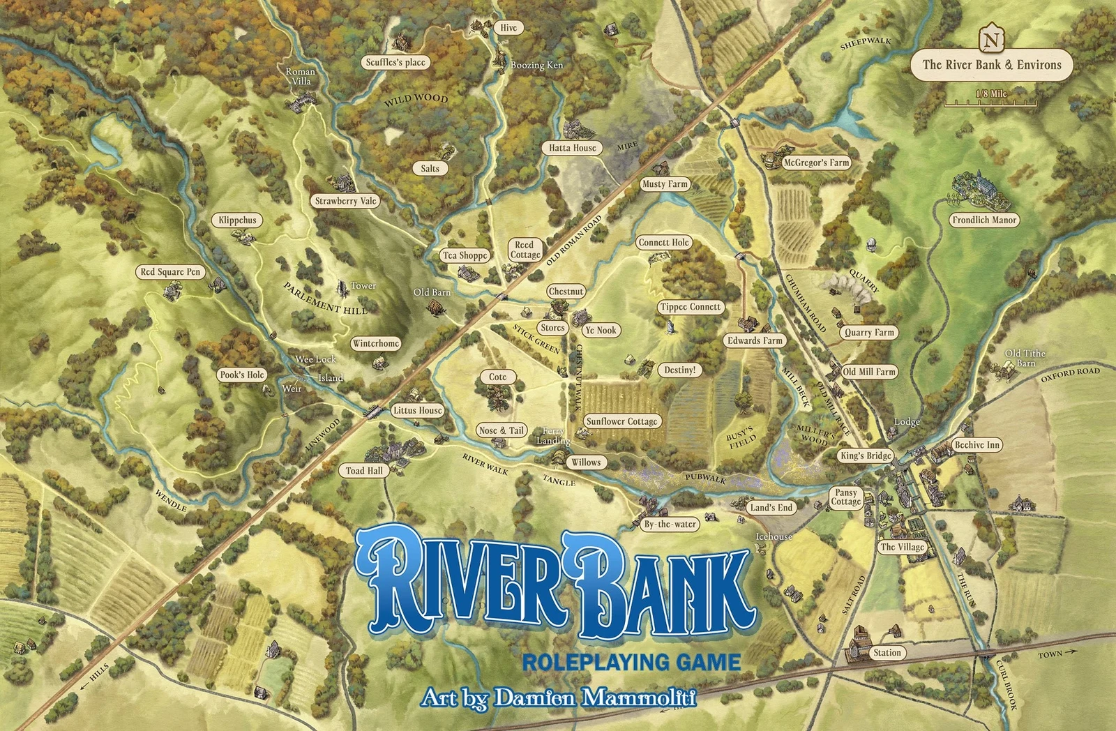 Riverbank World Map and Area Maps