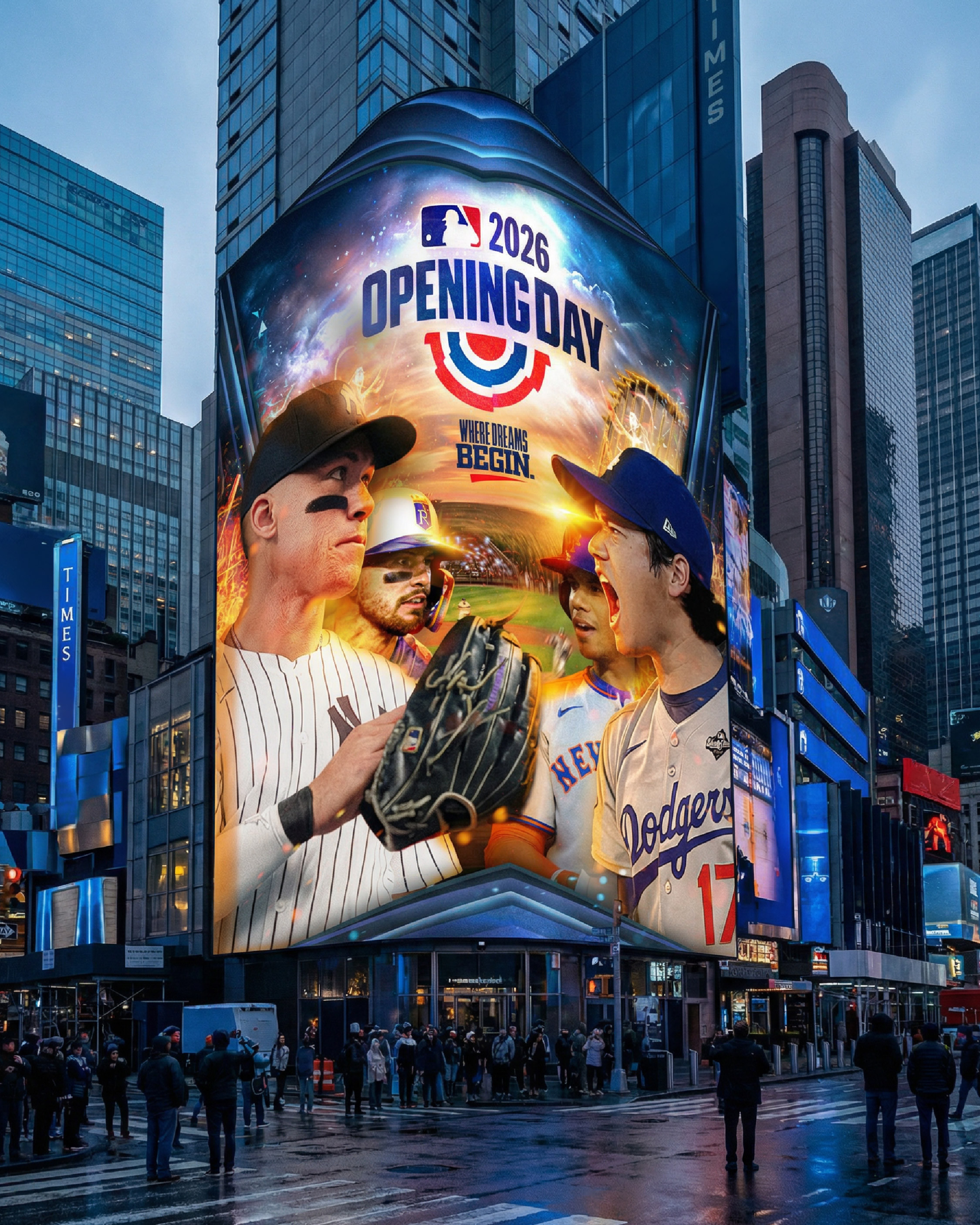 Full vertical building wrap concept visualizing national rollout presence