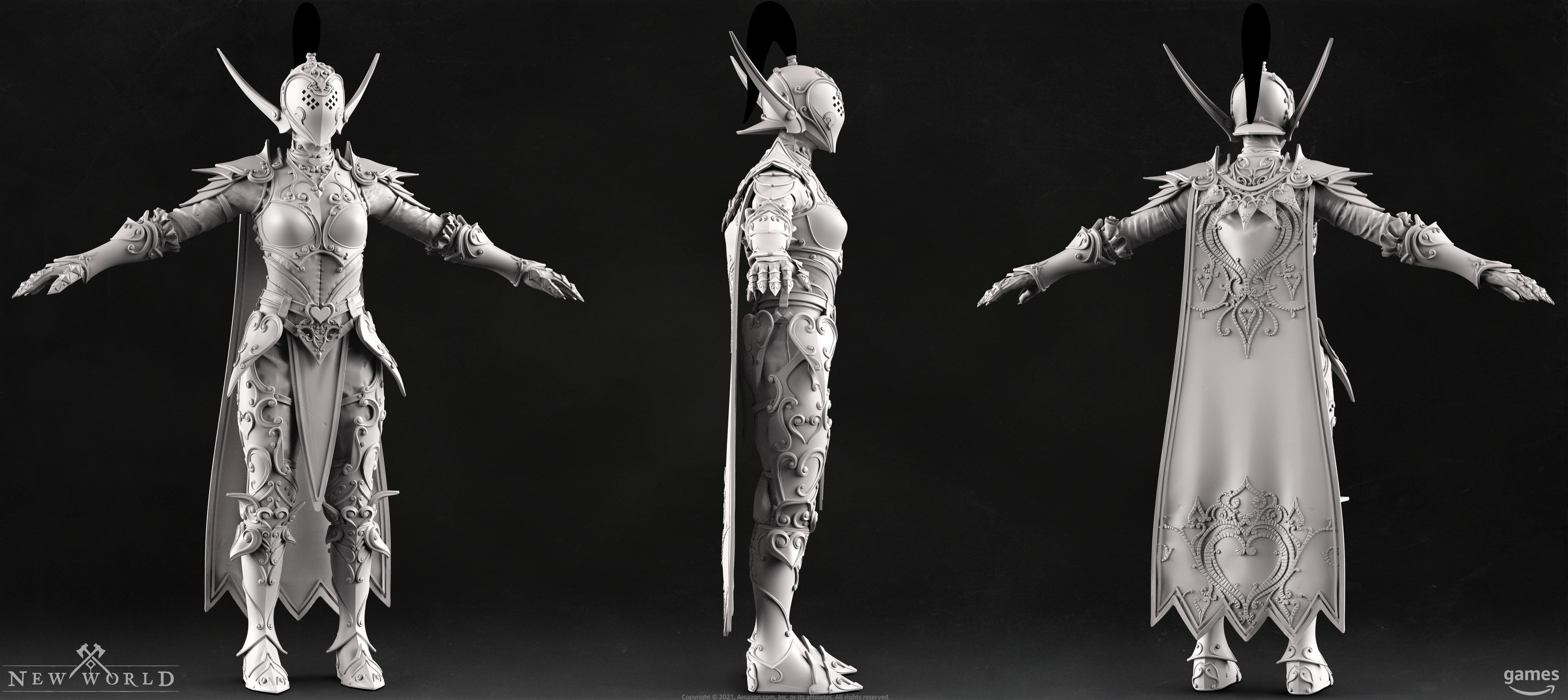 Knight of Devotion clay render 