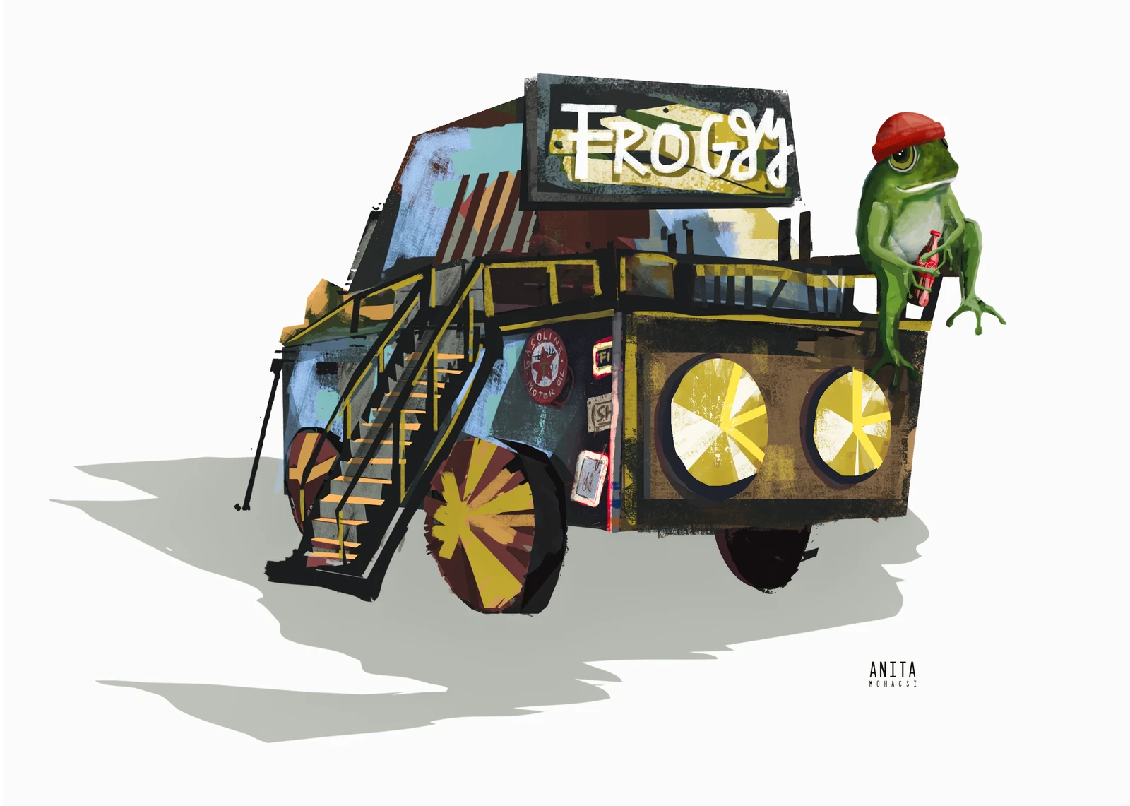 FROGgy Car - the Homeless Frog