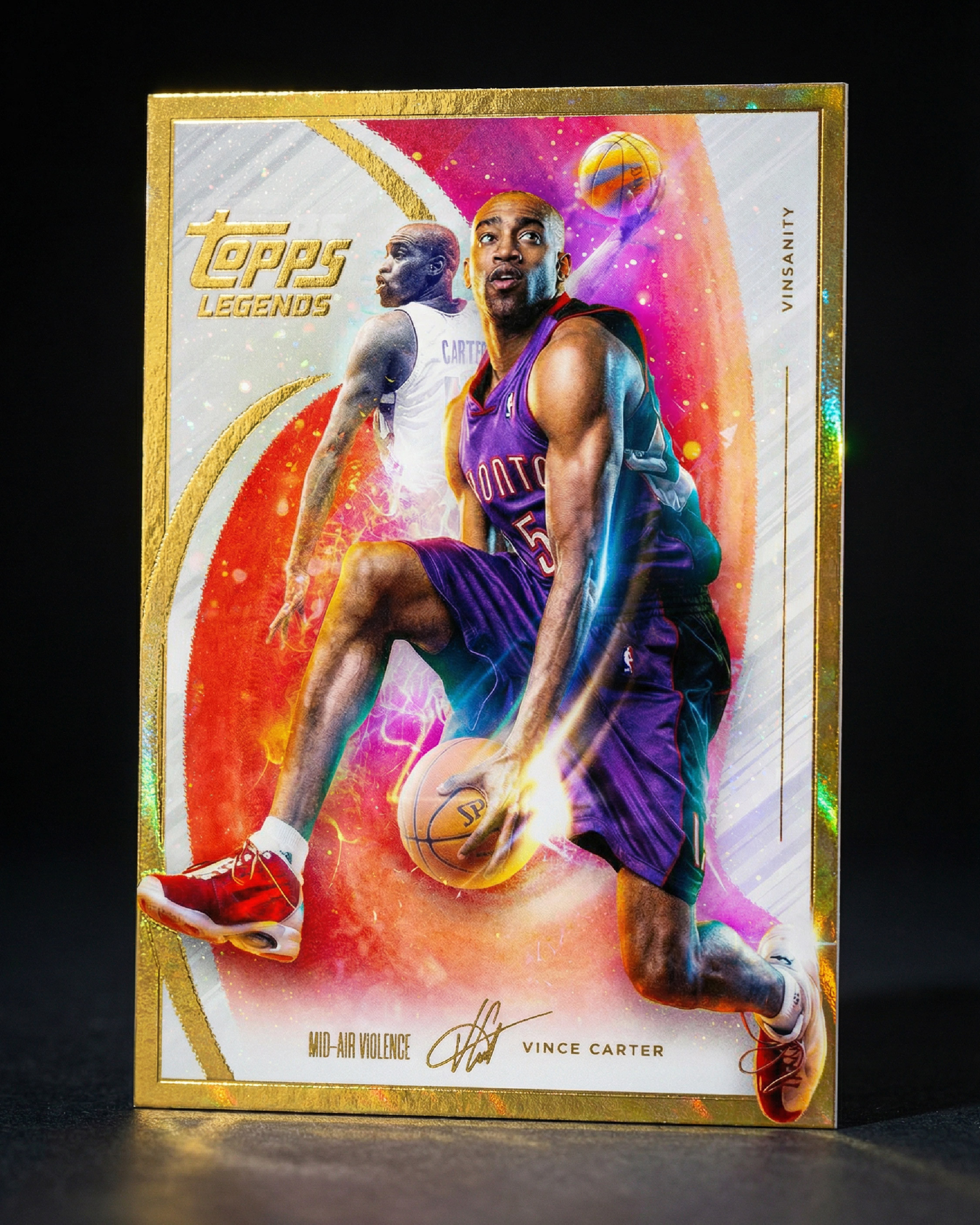 A premium gold foil bordered variant inspired by rare Topps parallel cards, designed to feel like a limited collector edition