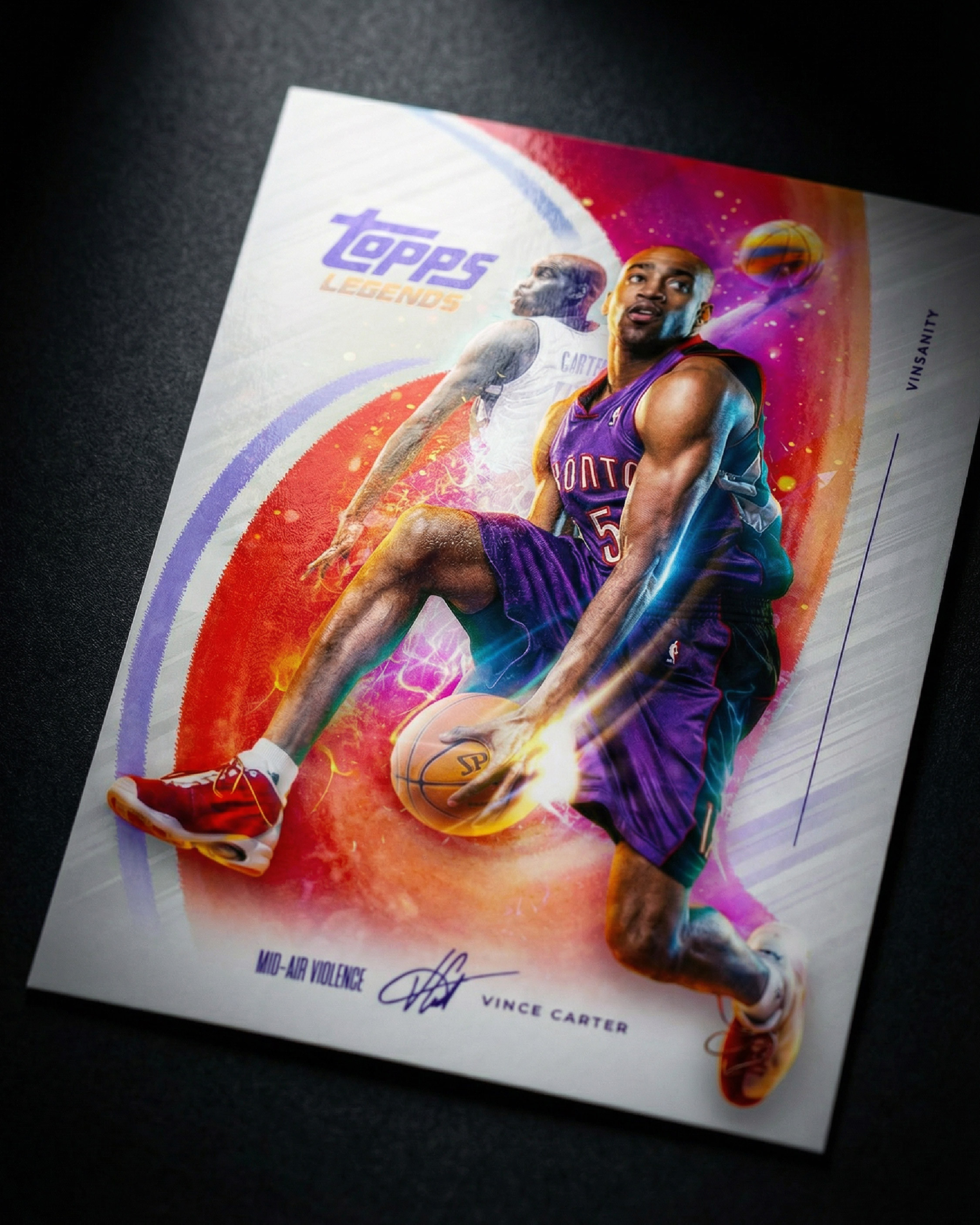 Final tabletop presentation of the card as a standalone collectible, highlighting the artwork and design details