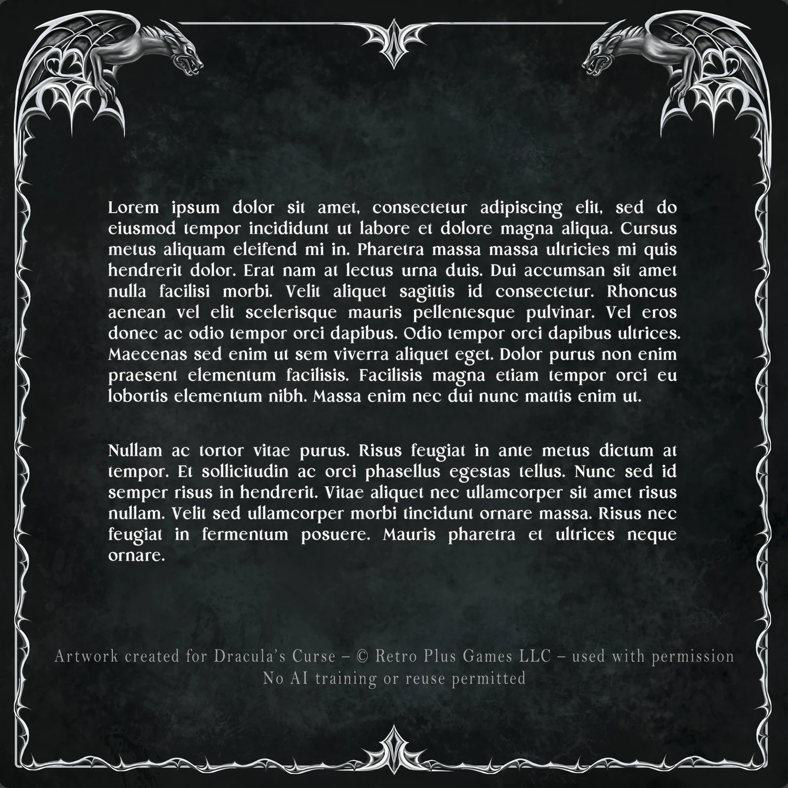 First draft and text test