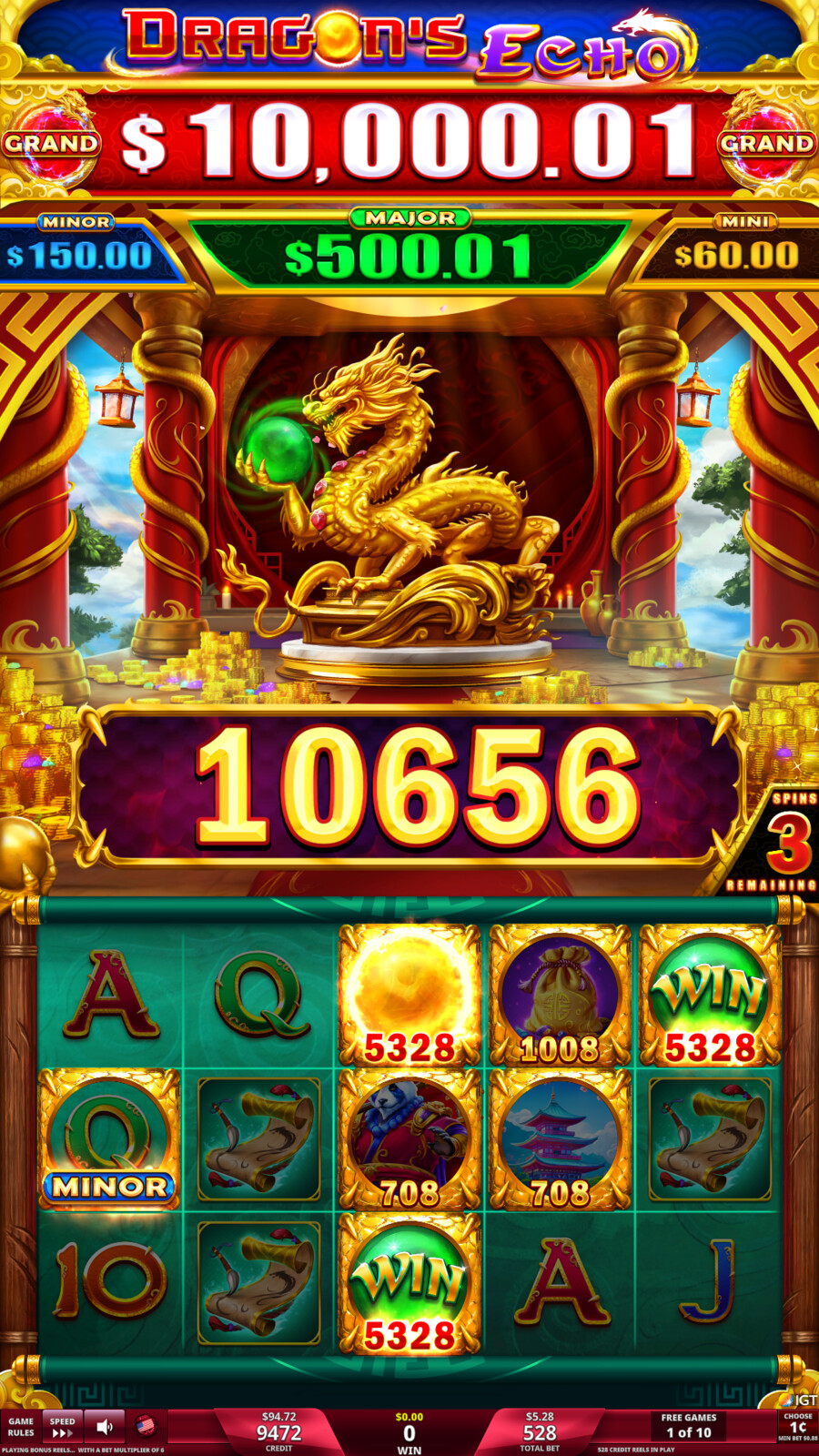 Lock N' Respin Feature