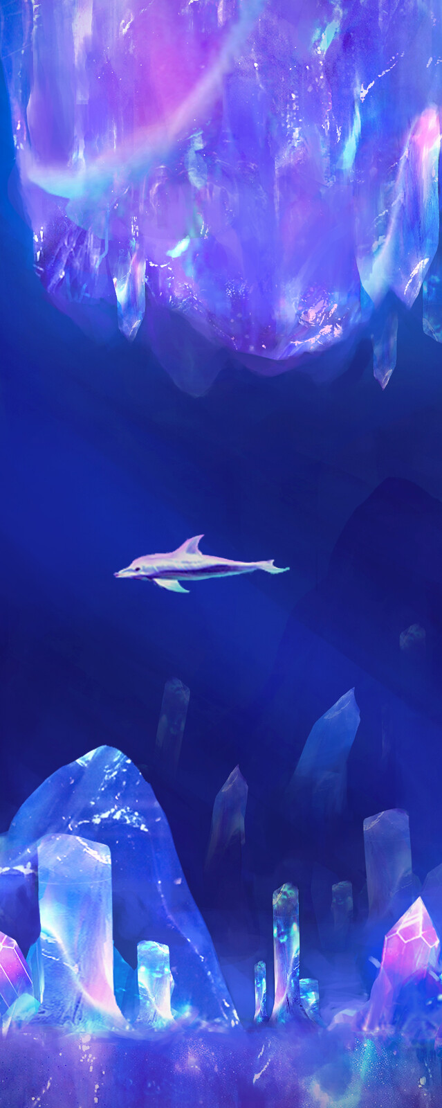 Underwater Ice Biome Hero Concept