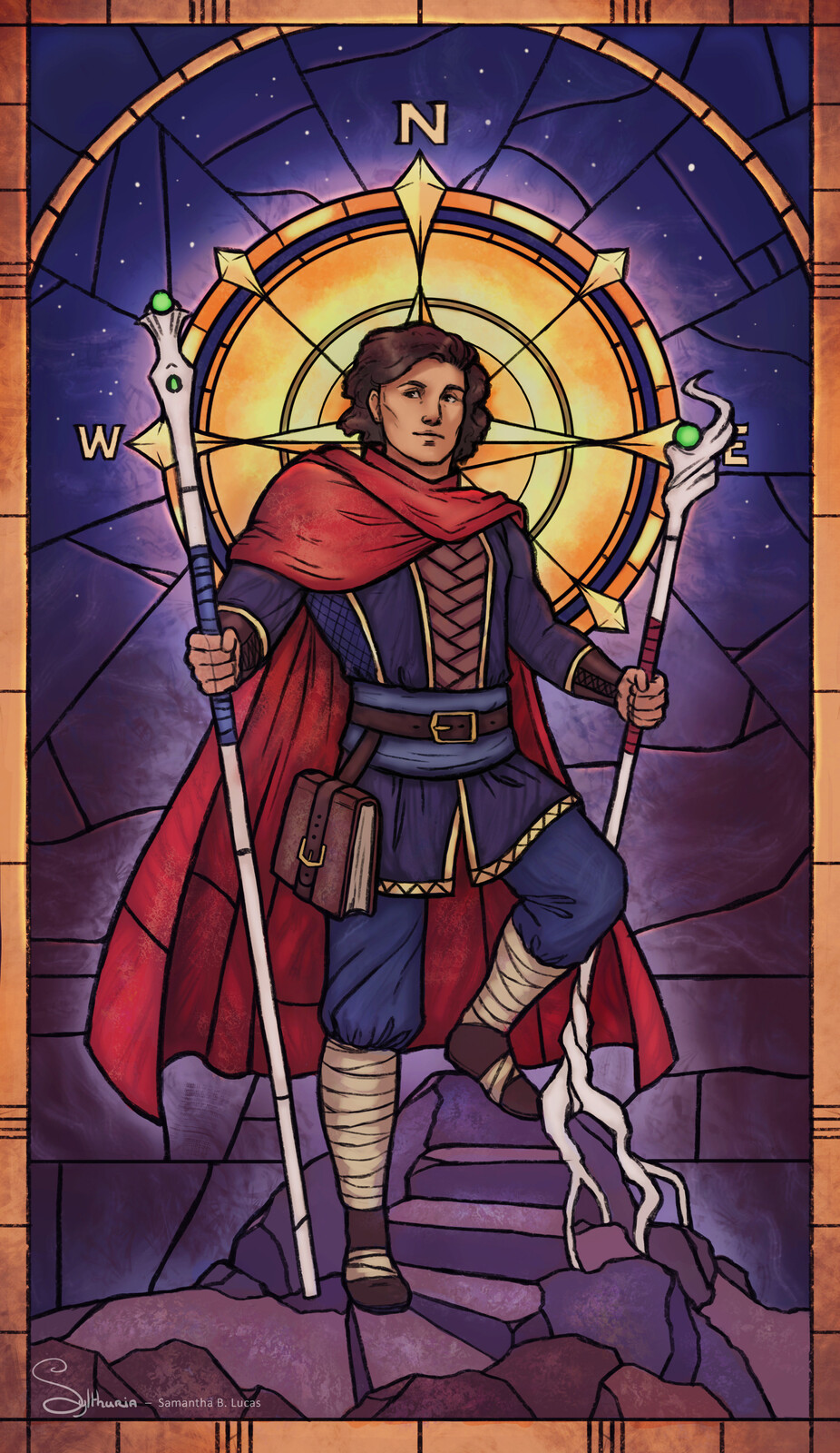 Stained Glass - Two of Wands