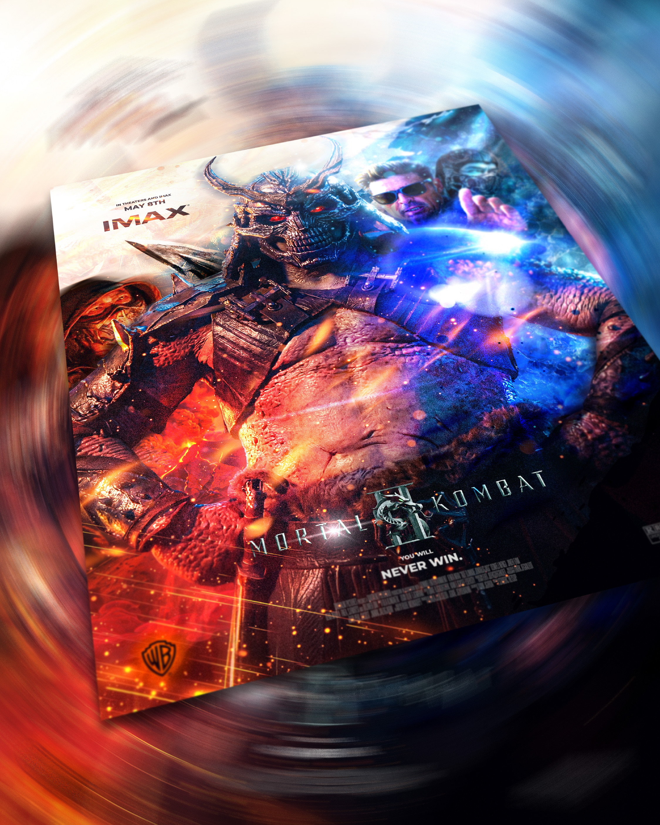 Motion print mockup. The blur and movement in this final slide felt like the right closer for a franchise built on speed, aggression, and unstoppable force