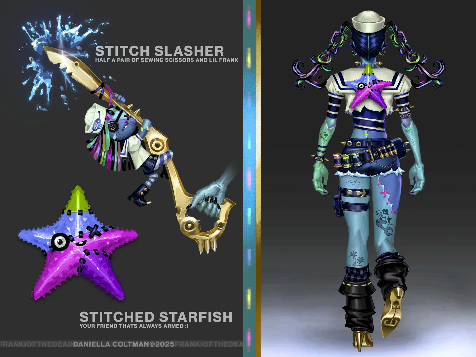 Franki of the Dead Pickaxe &amp; Back Bling (Fortnite Unofficial)