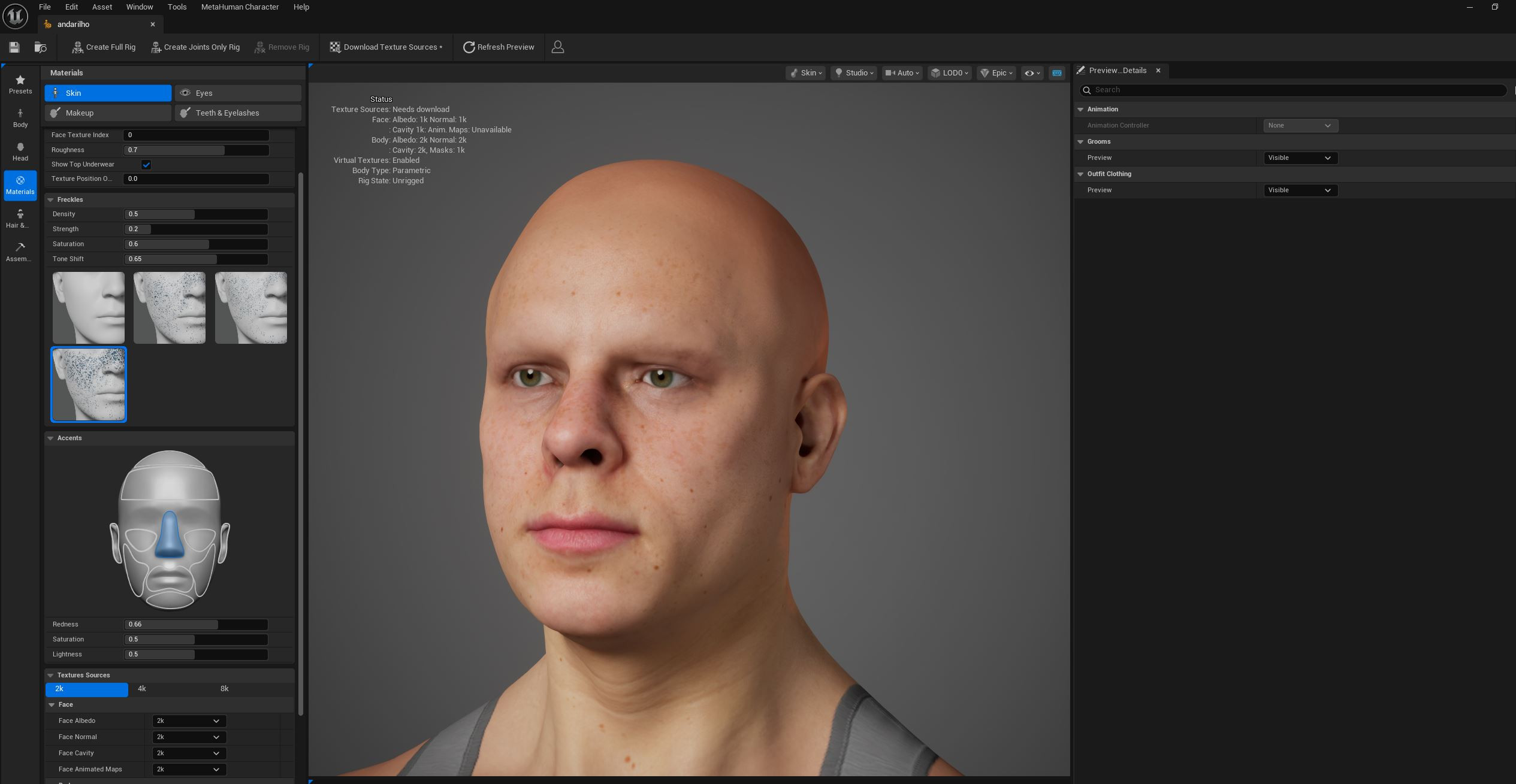 Unreal Metahuman
Bold
