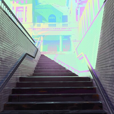 Metro exit personal painting