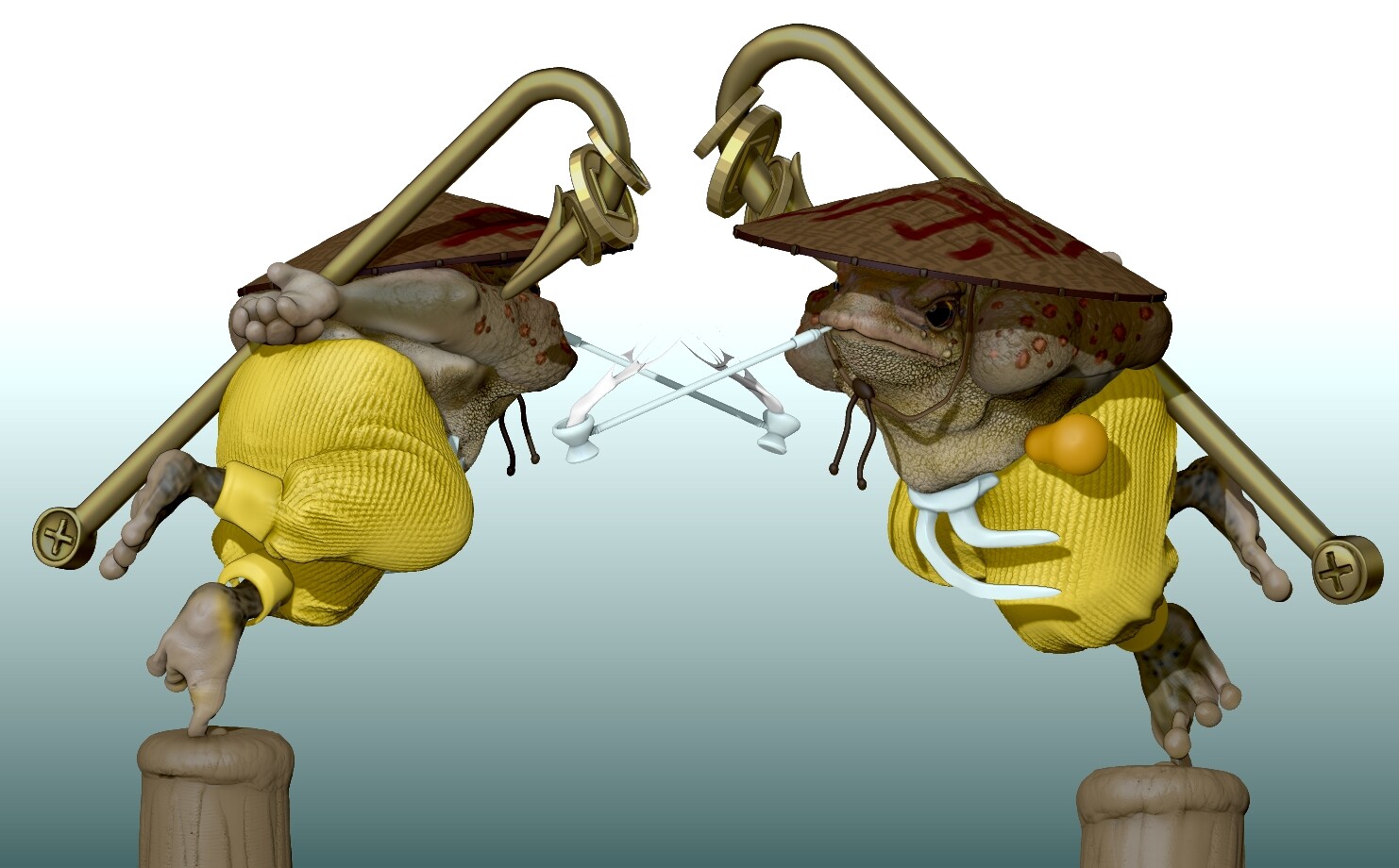 wrapping up the pose and concept in zbrush