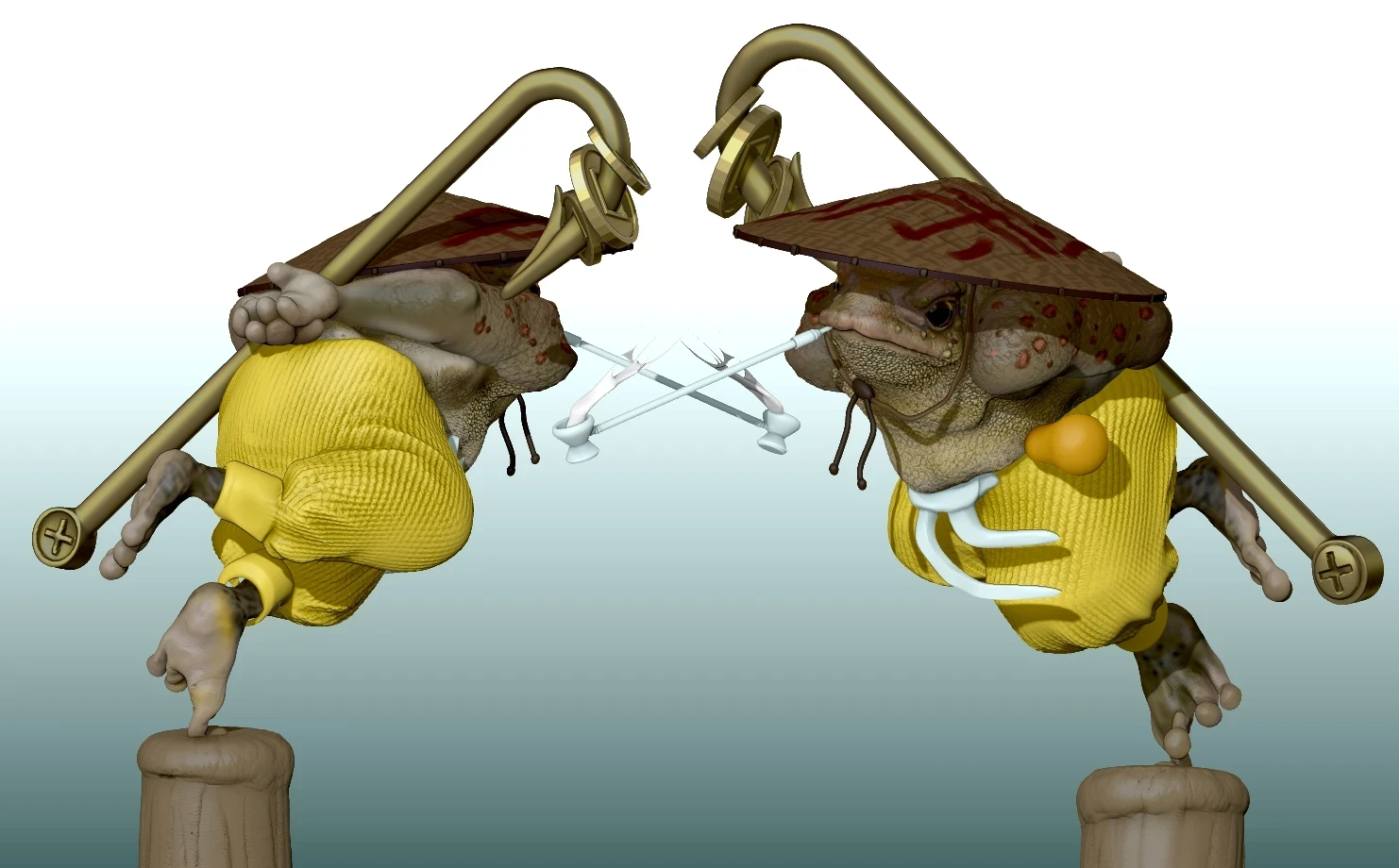 wrapping up the pose and concept in zbrush