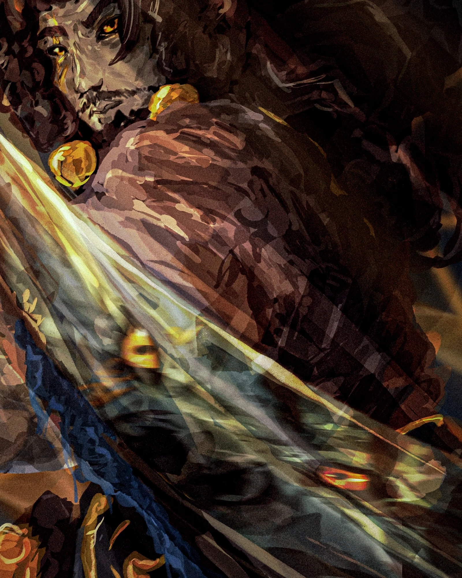 Sword close up. 