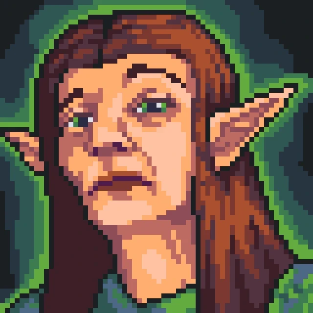 The Elf race in the game. I'm happy with how I managed to capture the arrogance in expression.