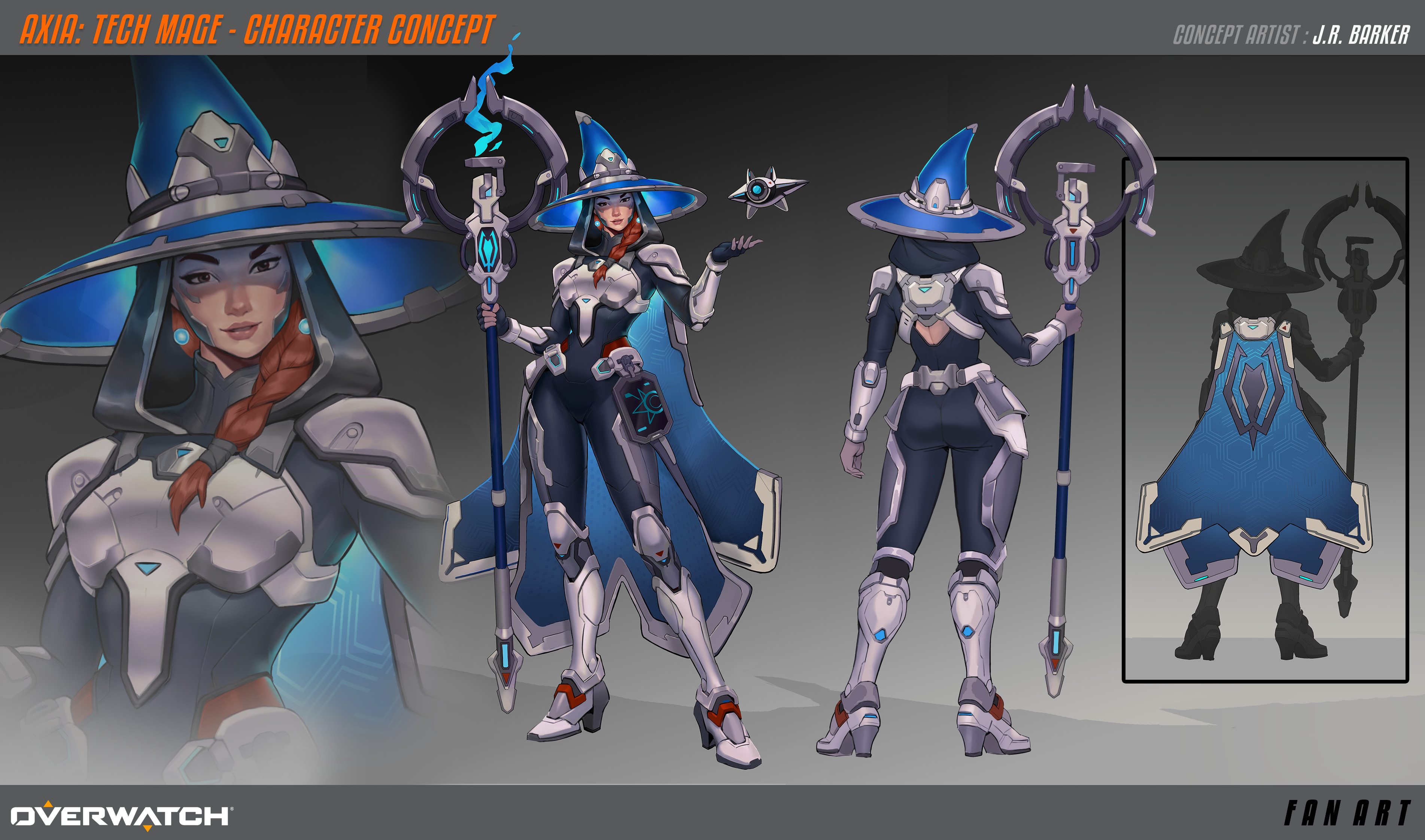 Axia - Front, Back, Cape, Portrait