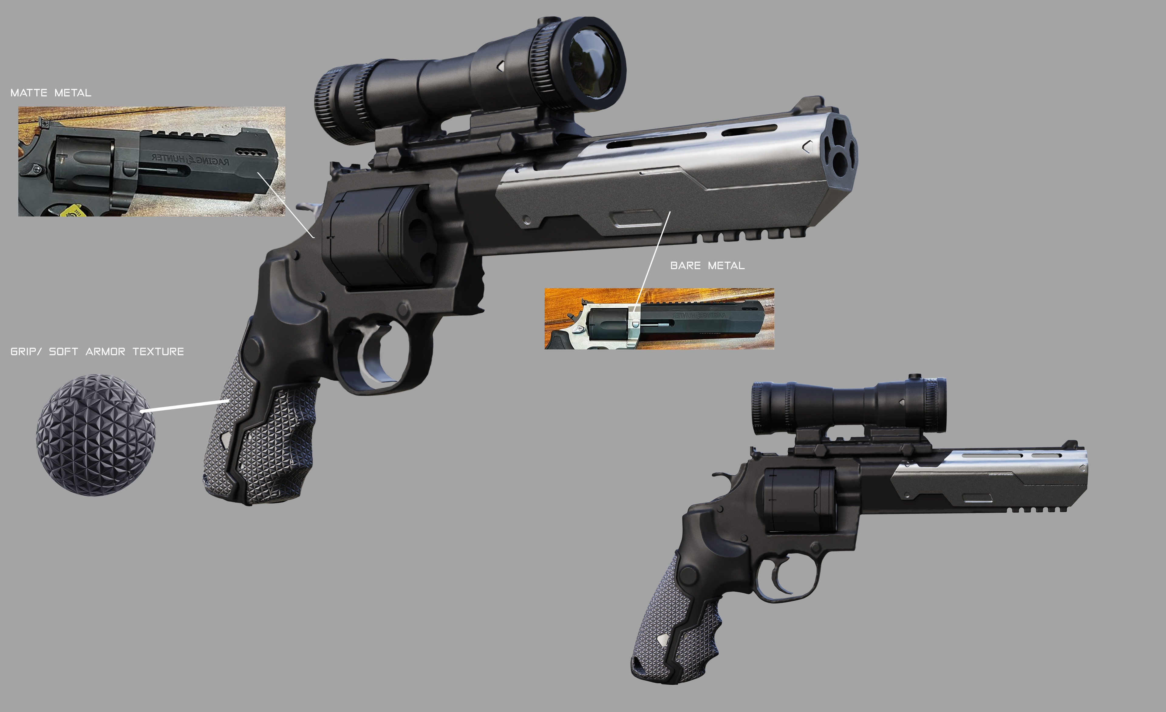 Final revolver design and material callouts