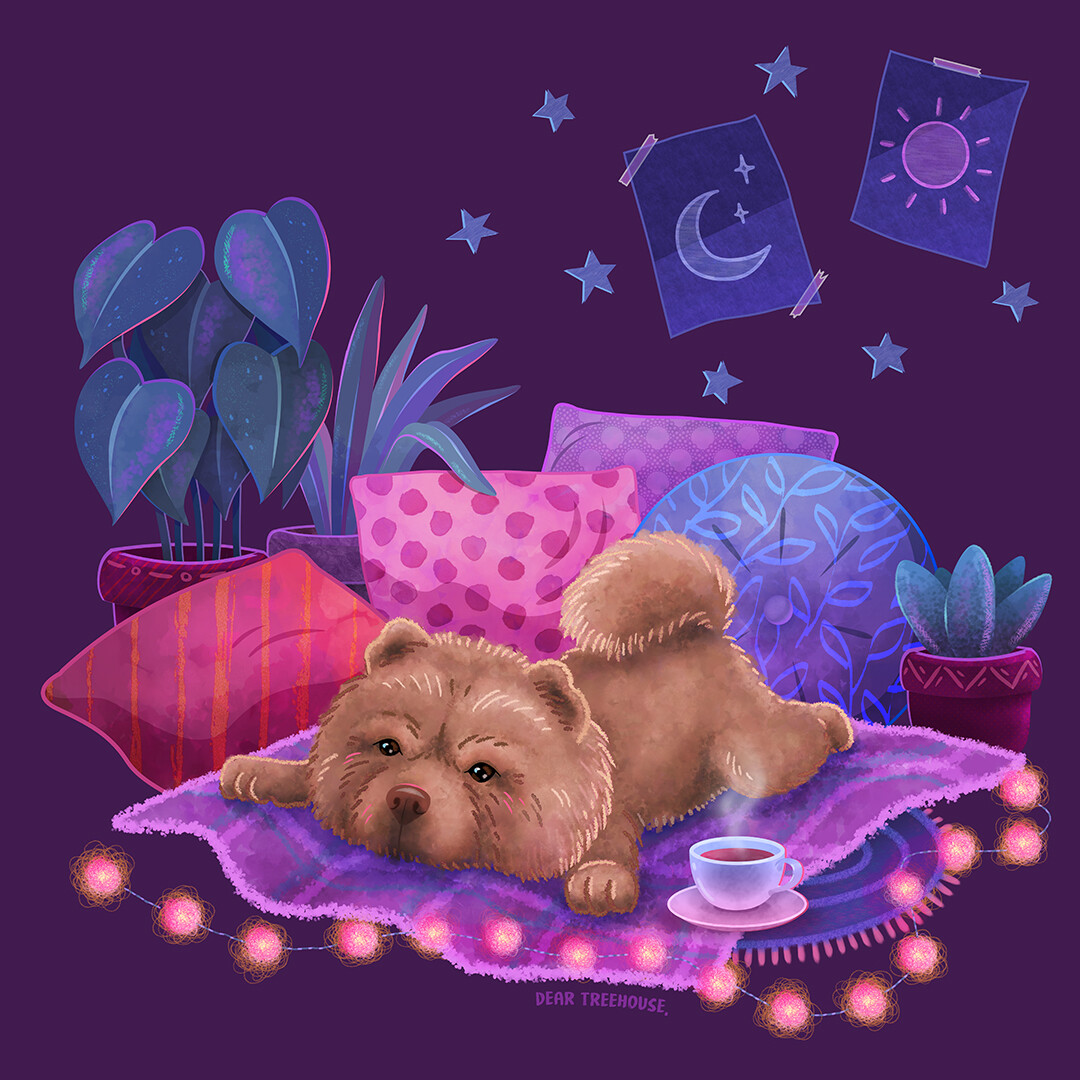 Cozy Chow Chow t-shirt design