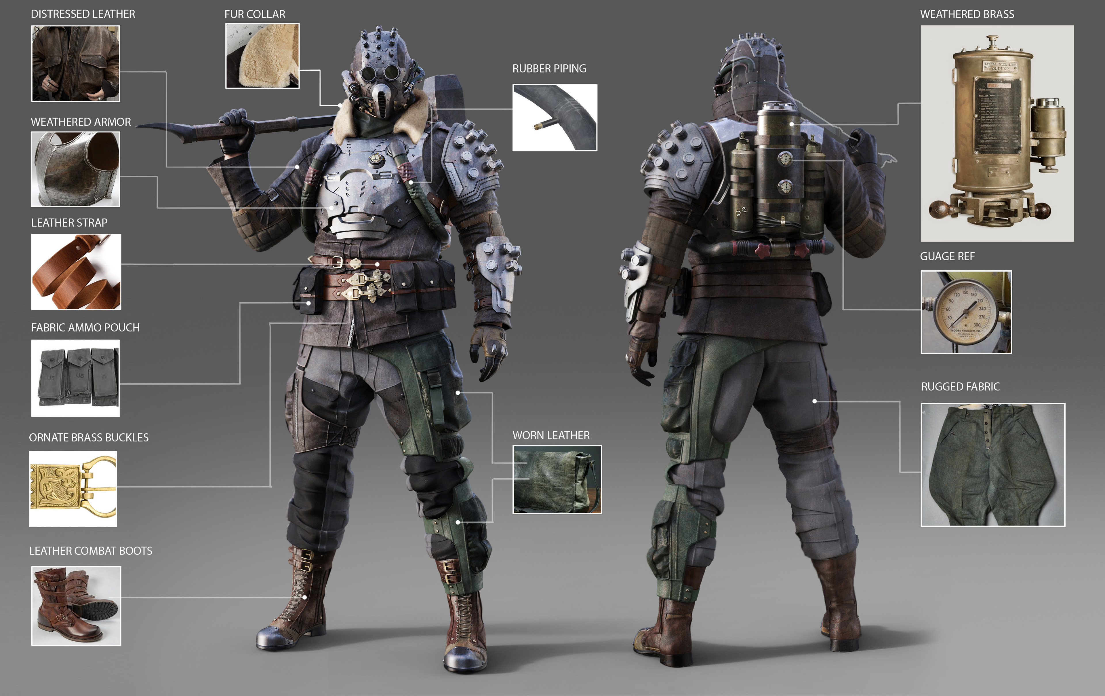 Final material callout sheet.