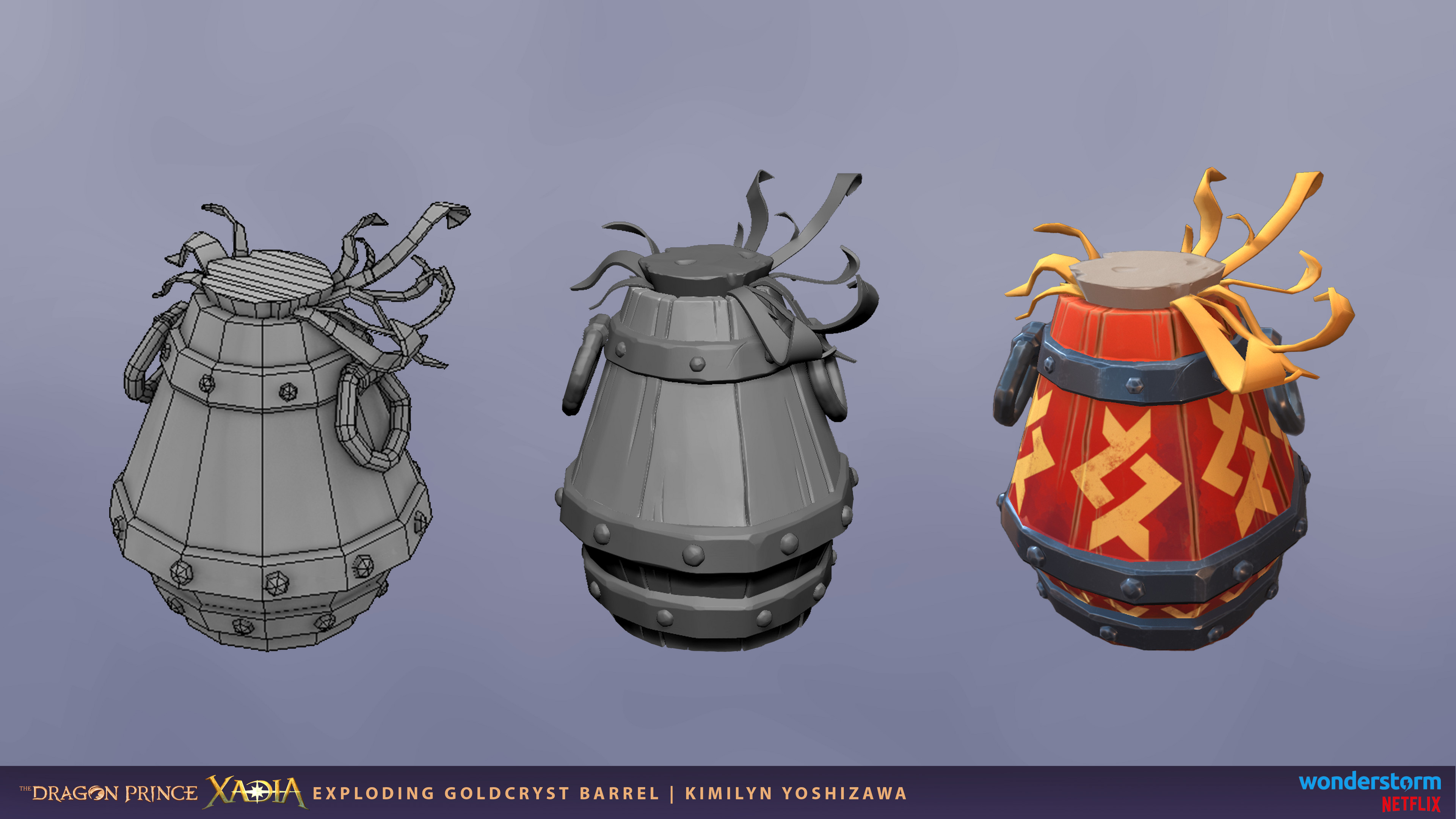 Low Poly, High Poly Sculpt, and Final Asset