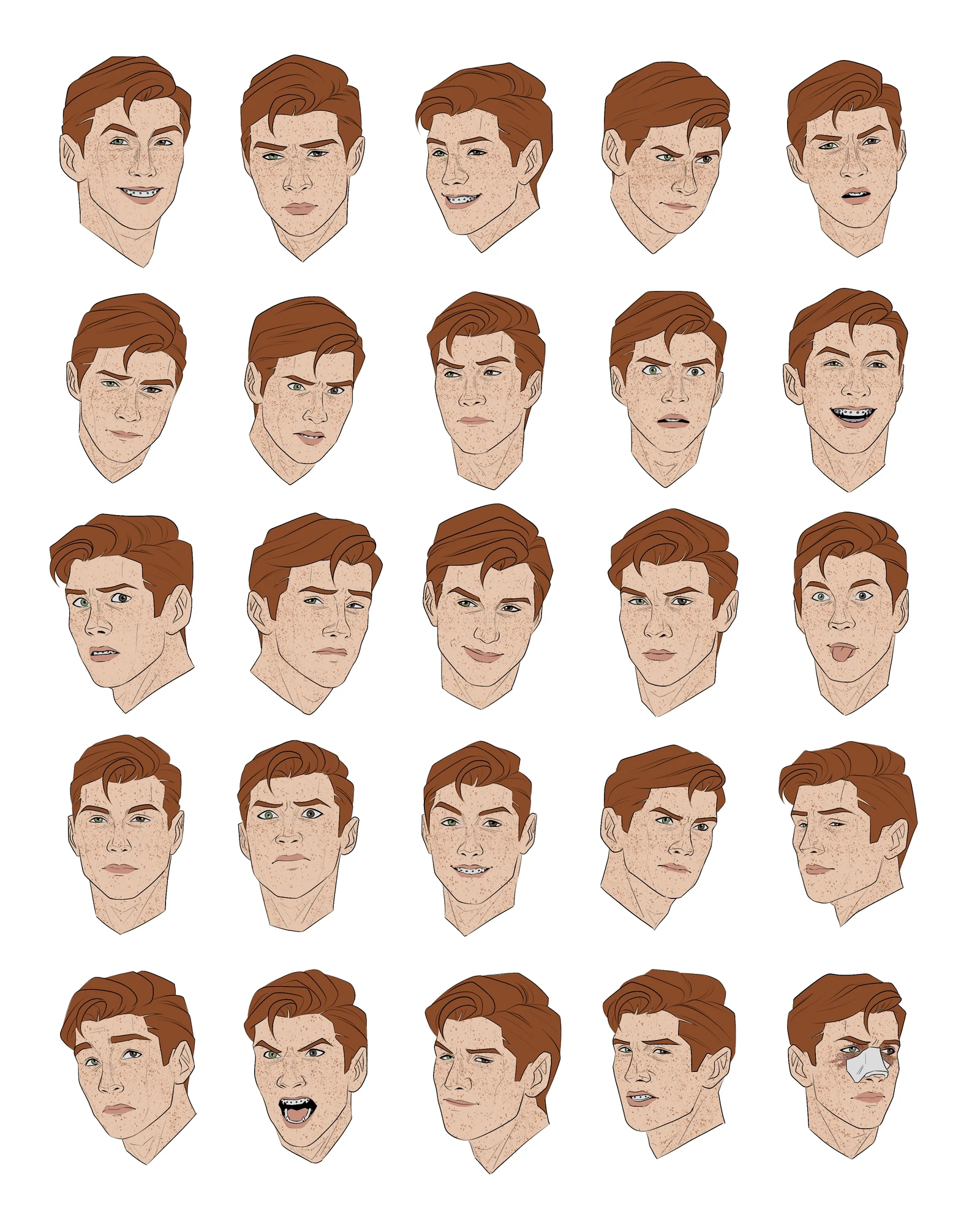 Expression Sheet: Stephen