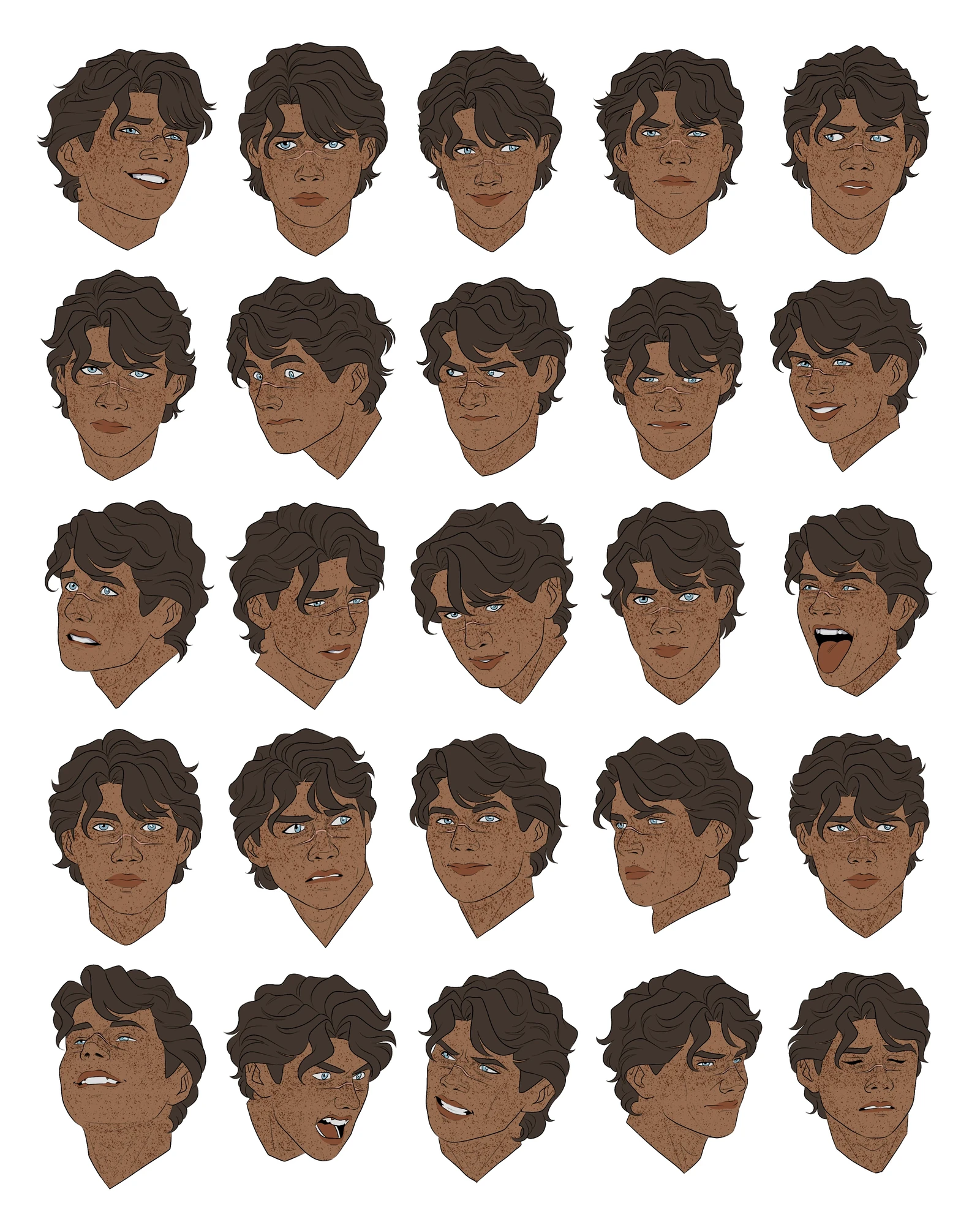 Expression Sheet: Grey