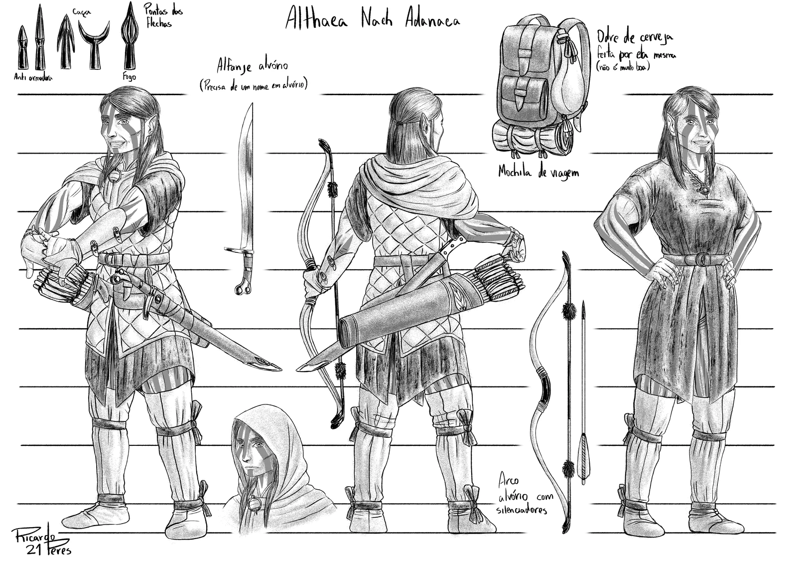 Althaea's Alternate Outfit Sheet