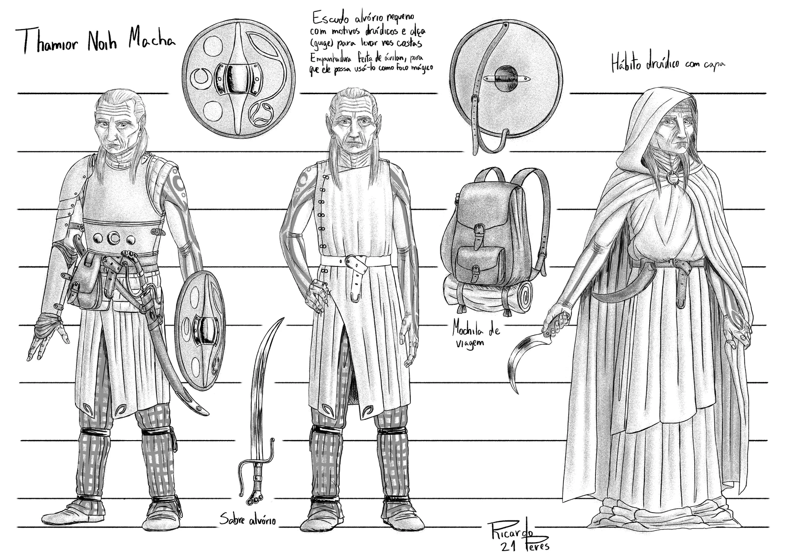 Thamior's Alternate Outfit Sheet