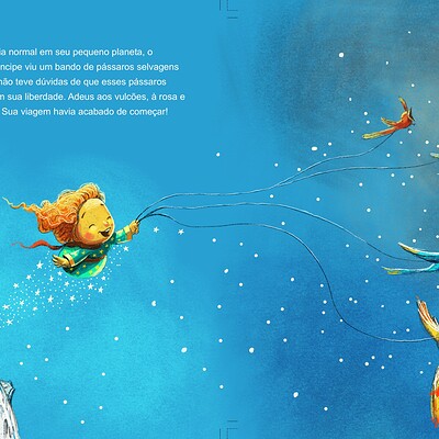 Little Prince flying 