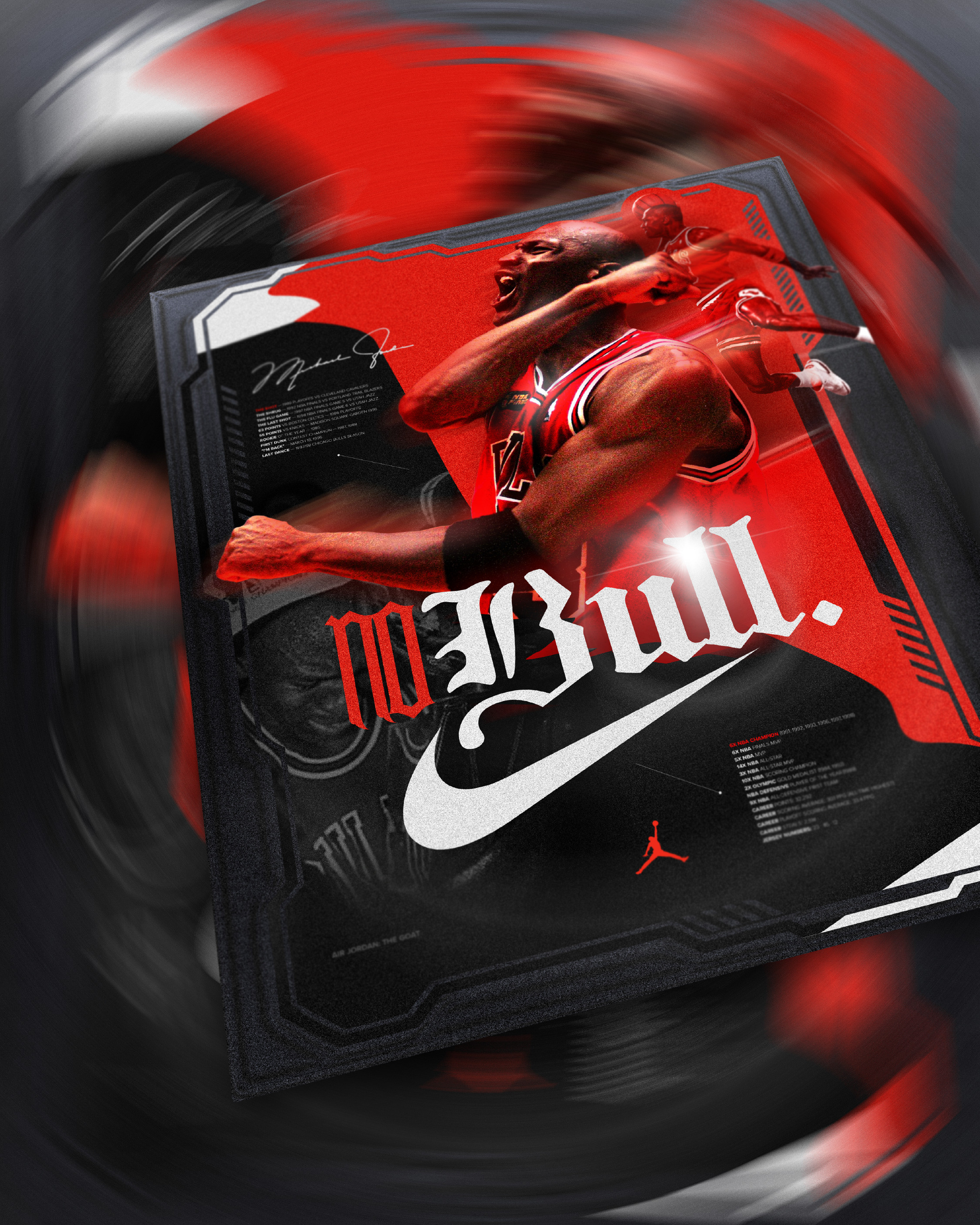 The campaign in motion. The blur and energy in this final slide felt like the only right way to close out a project built around the most relentless competitor the sport has ever seen