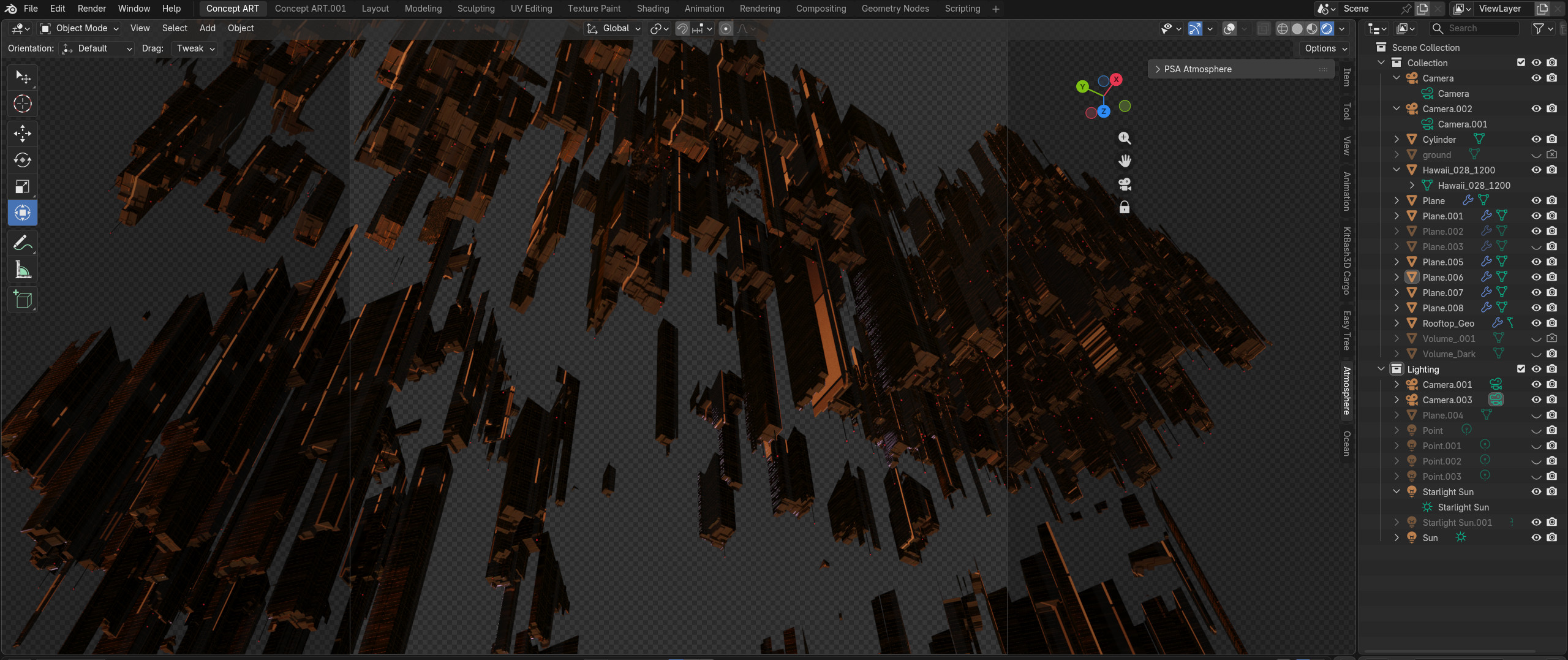 Initial 3D Modeling and Rendering in Blender
