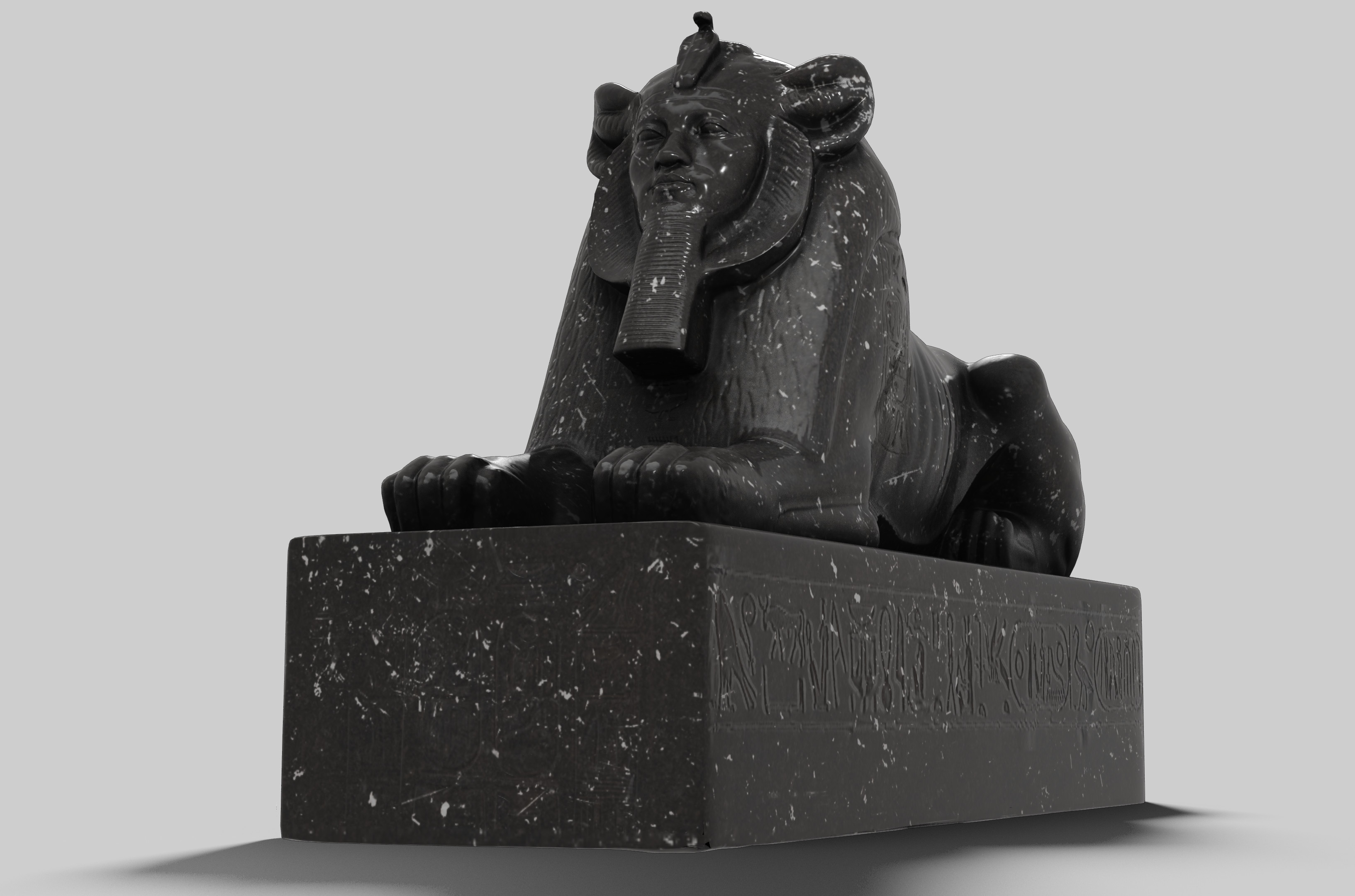 Restored version of Sphinx Statue sculpted in Zbrush