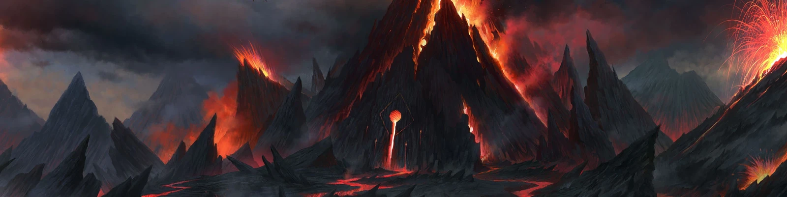 Volcano playmat.