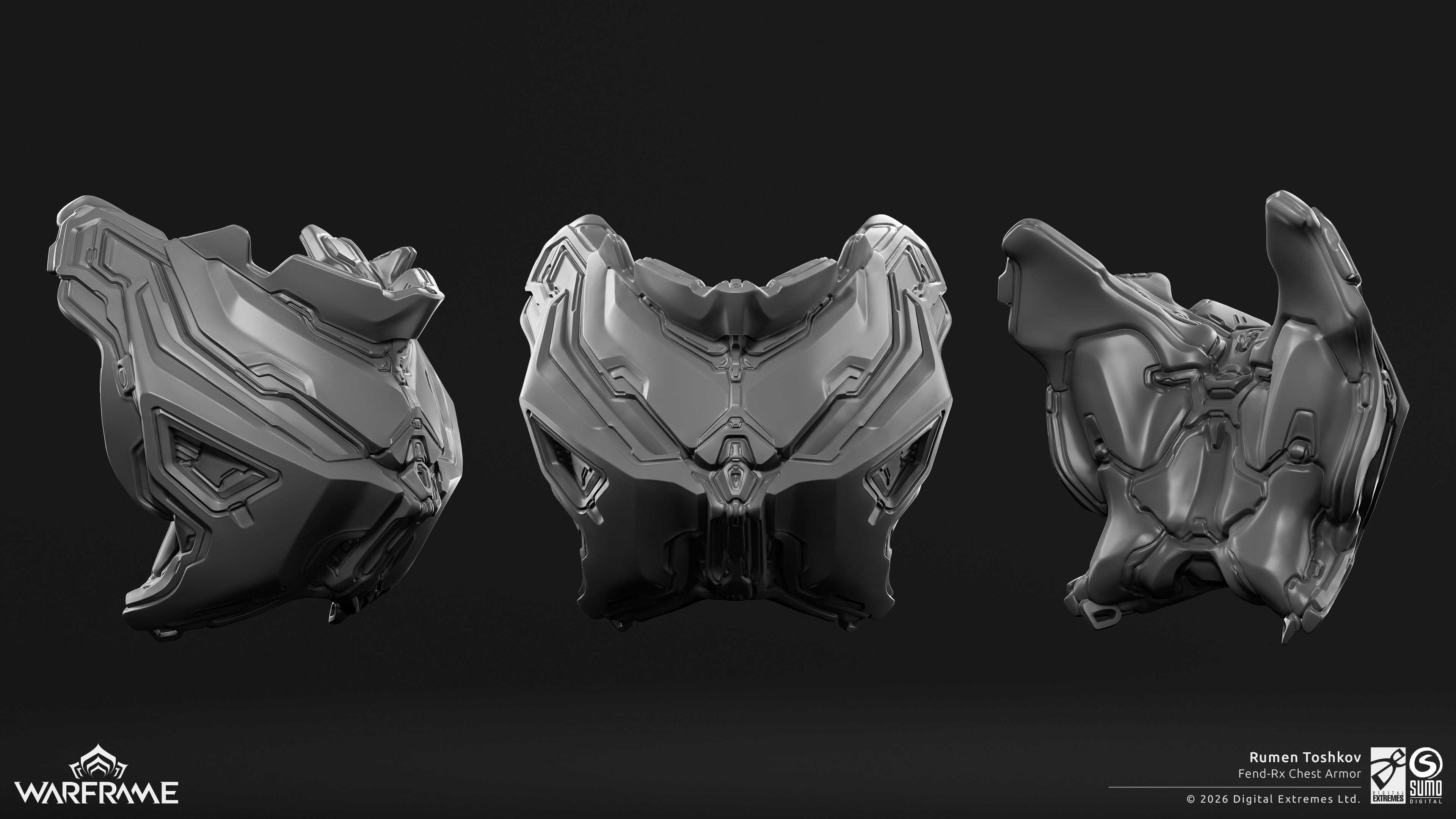 Fend-Rx Armor Highpoly, handsculpted in ZBrush