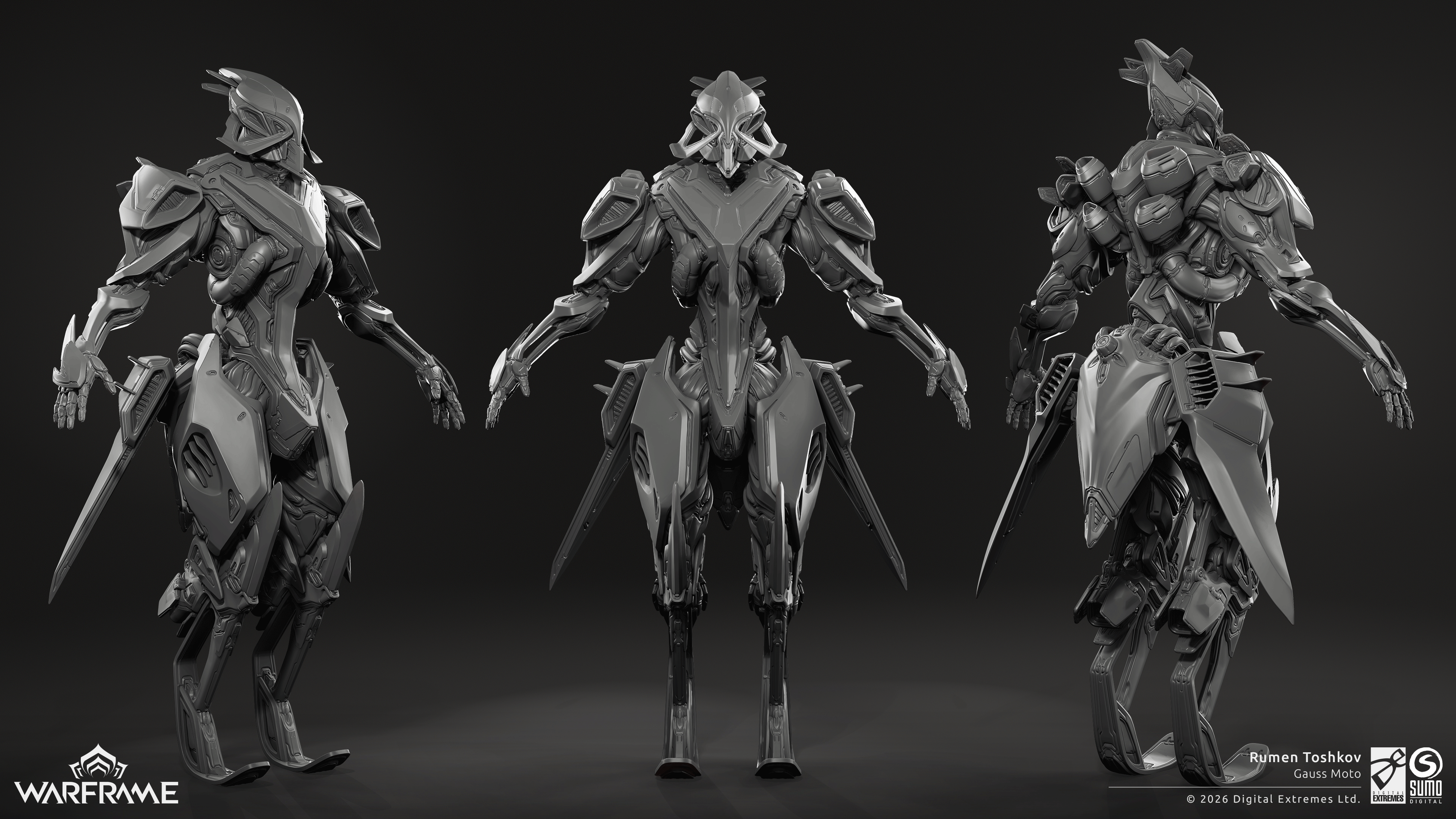 Gauss Moto Redline State Highpoly, handsculpted in ZBrush