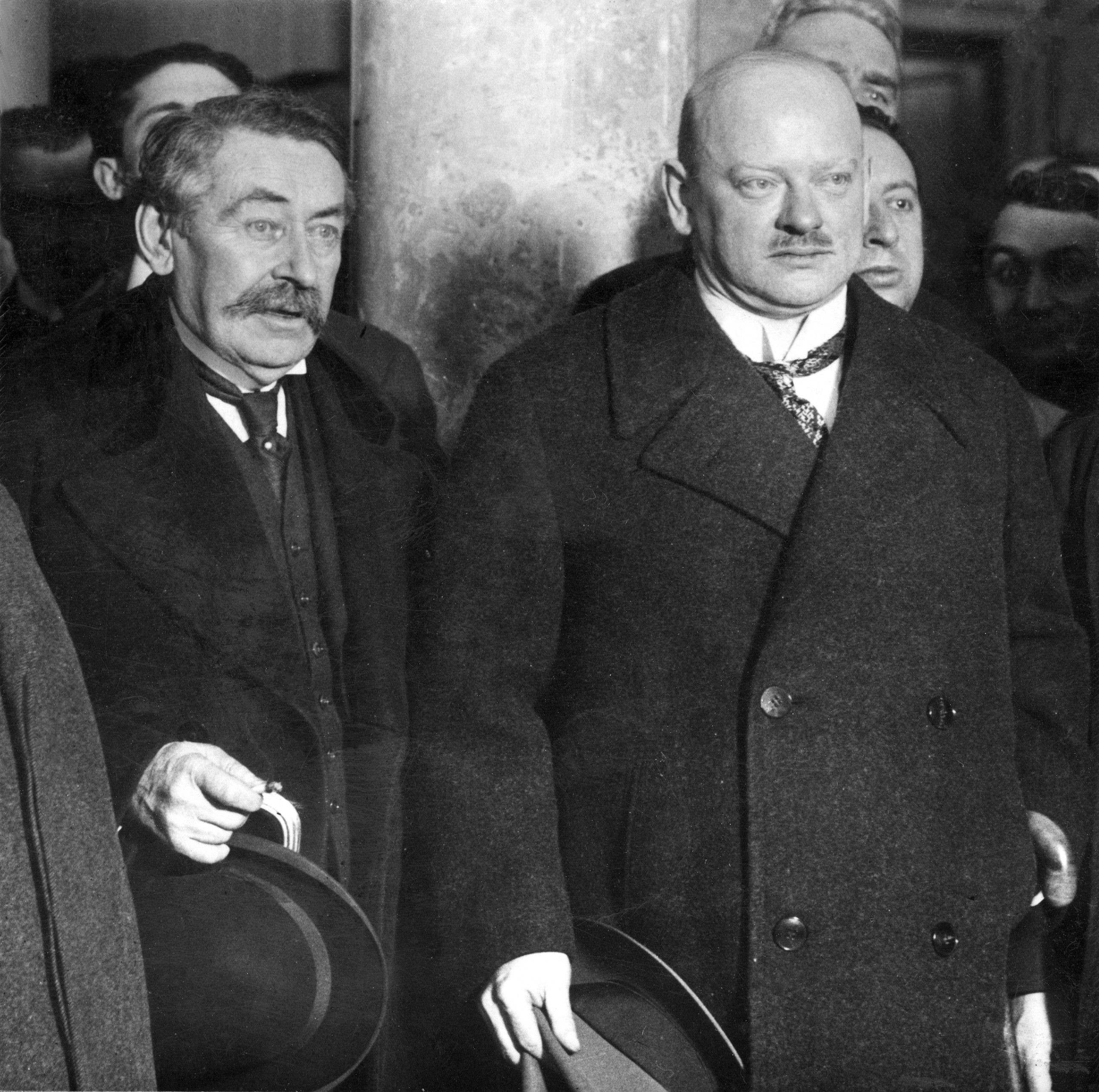 Aristide Briand and Gustav Stresemann — the architects of the Locarno Treaties 