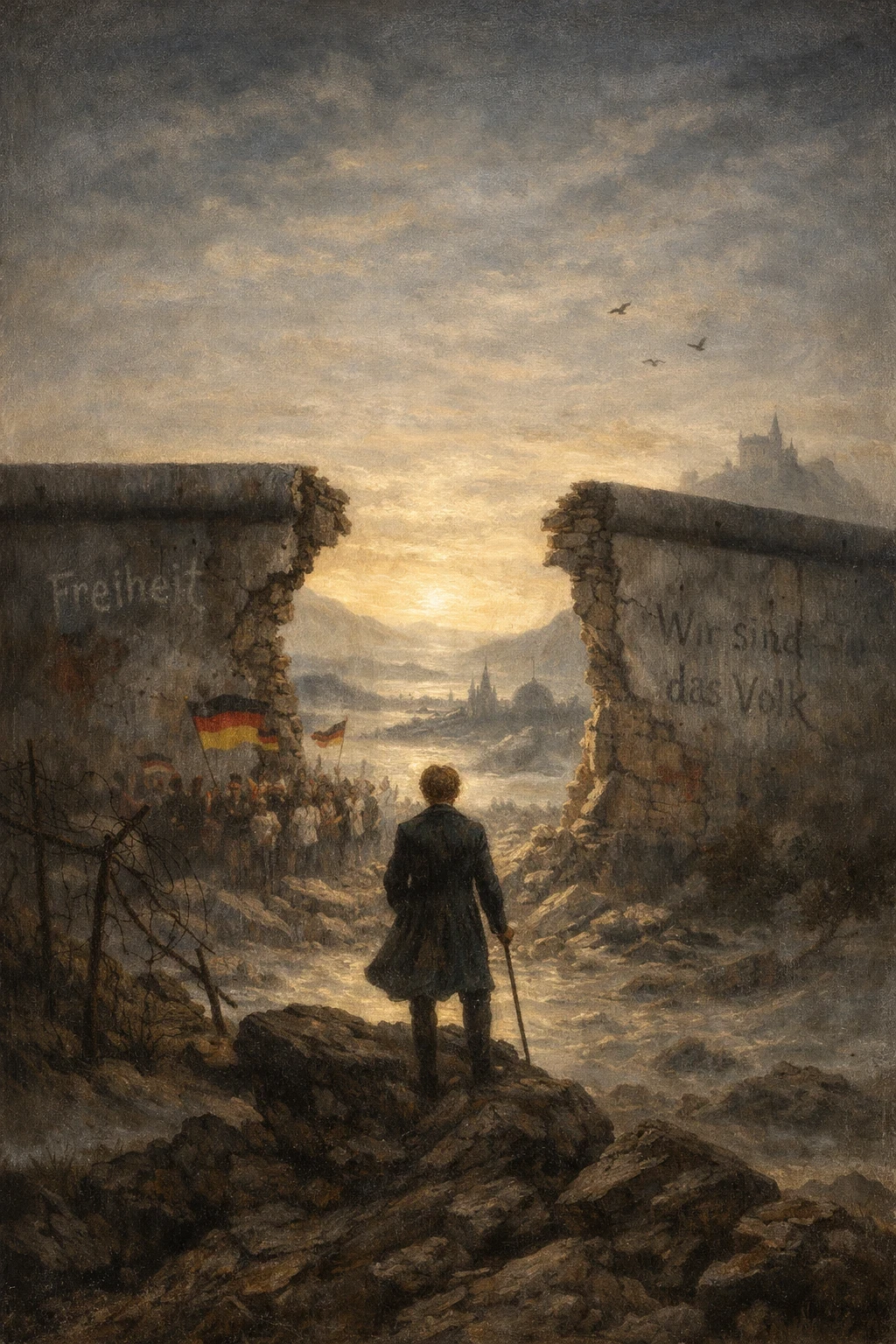 Dawn of Freedom at the Berlin Wall