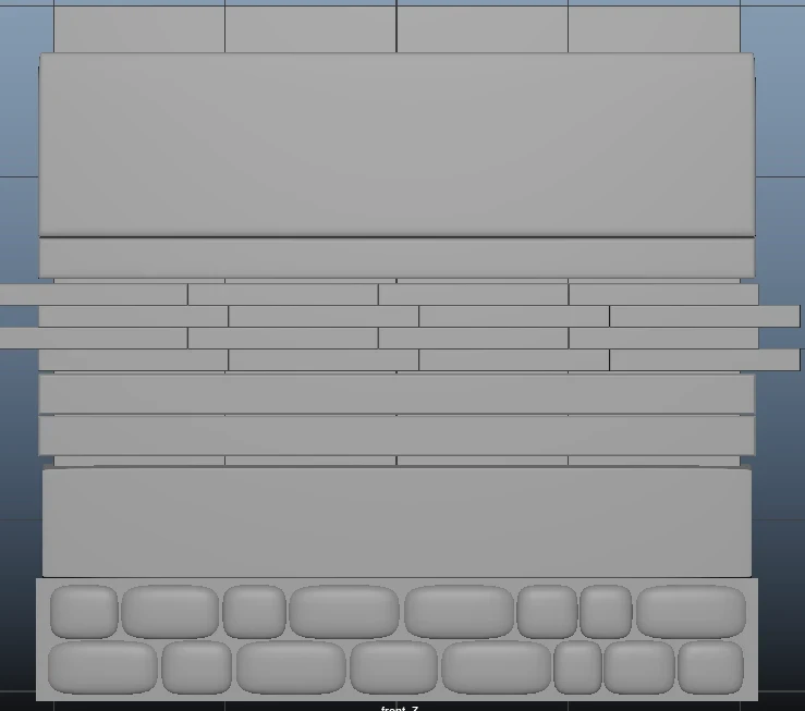 Base trimsheet in Maya