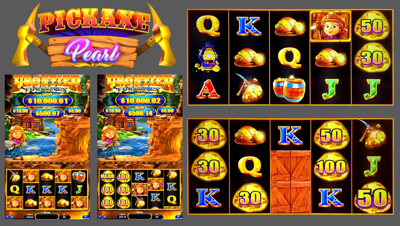 Base game screens and close up of the symbols on the reels.
© 2026 AGS LLC. All Rights Reserved