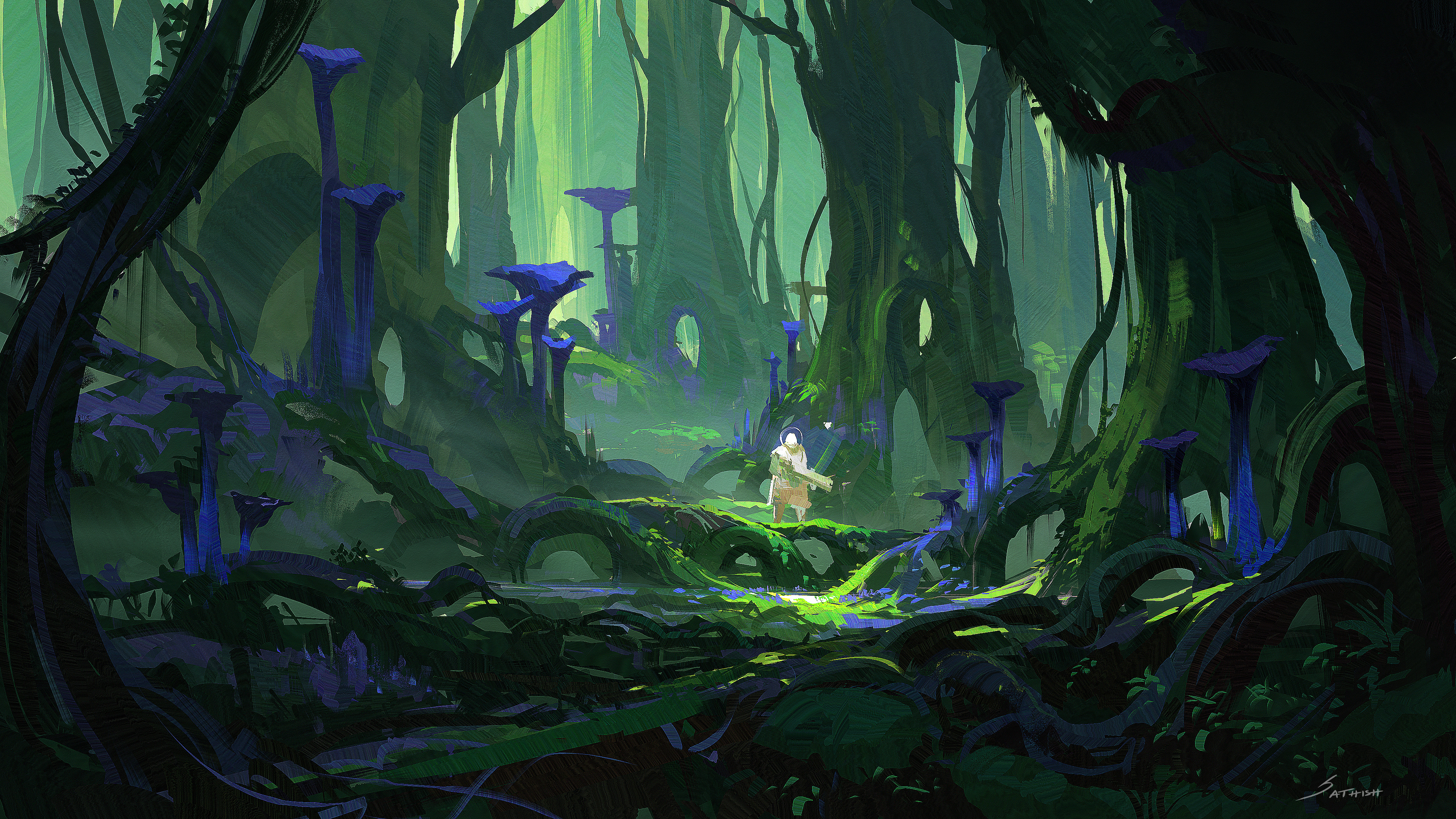 INDIGO &amp; ACID GREEN