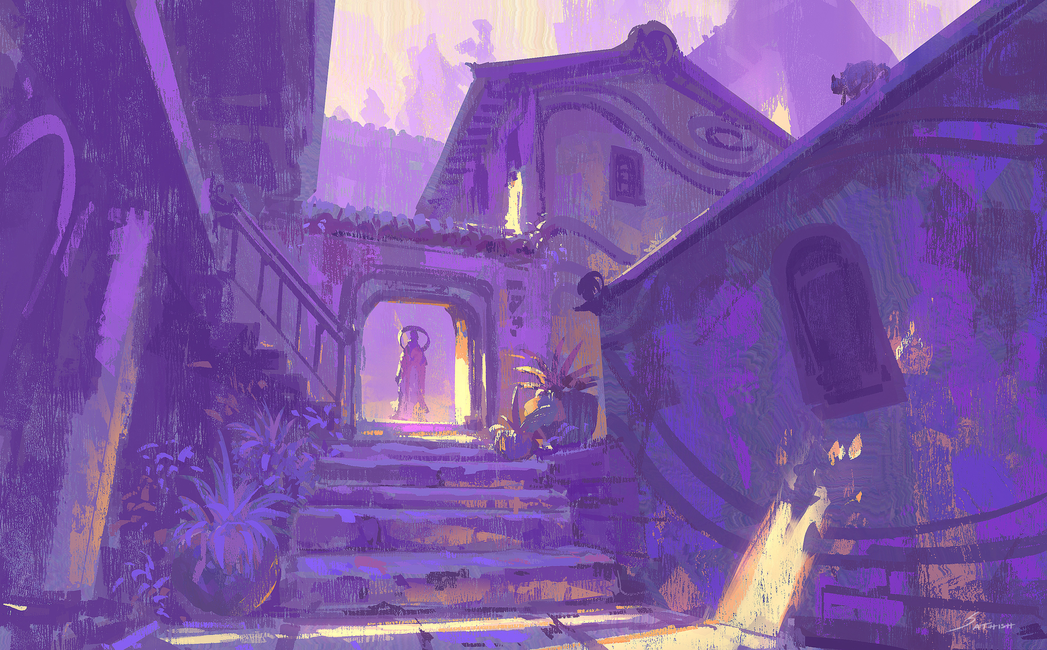 LAVENDAR &amp; PALE YELLOW