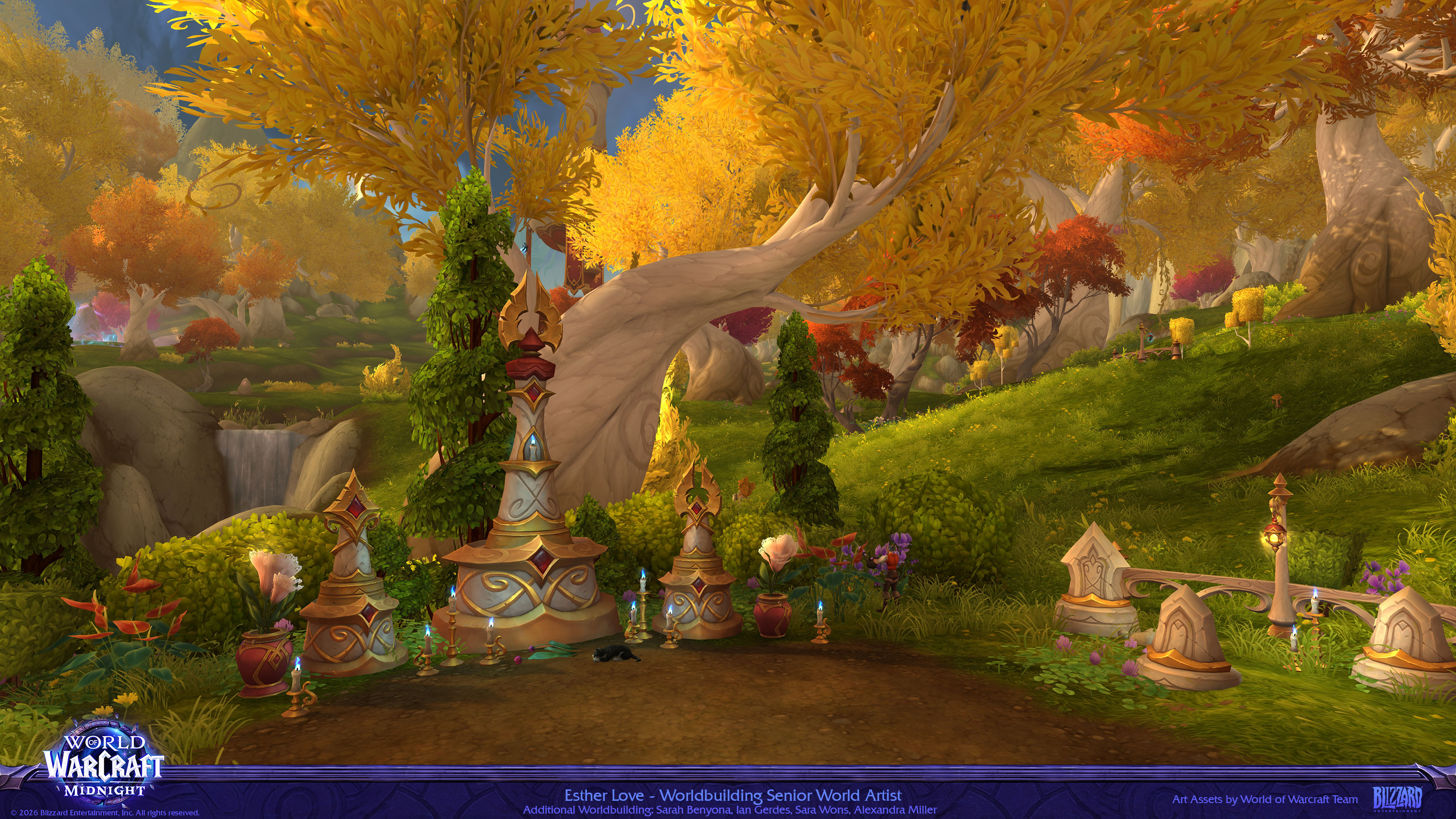 I created the cemetery arrangements across Eversong.
